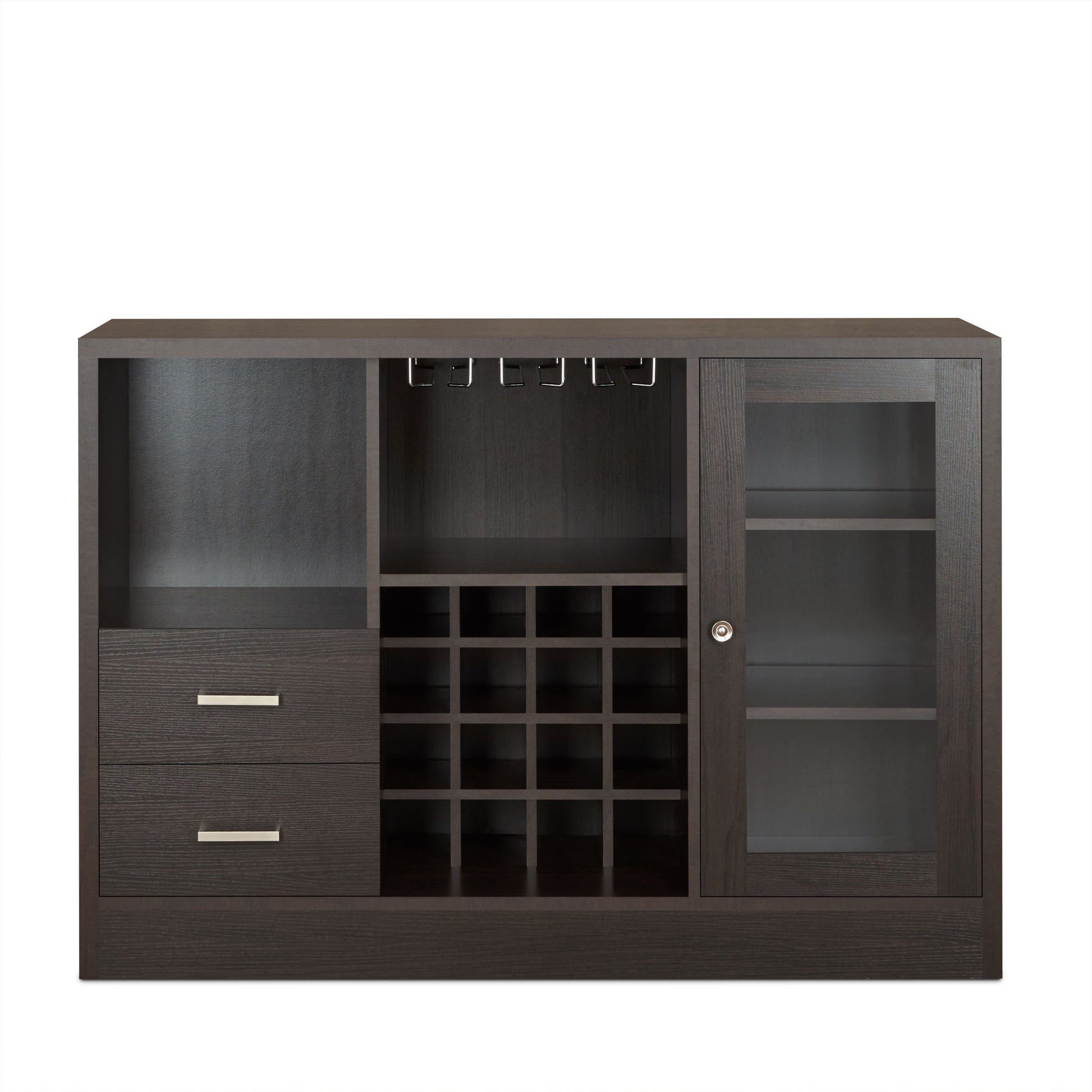 Hazen - Wine Cabinet III - Espresso - Best Buy Furniture