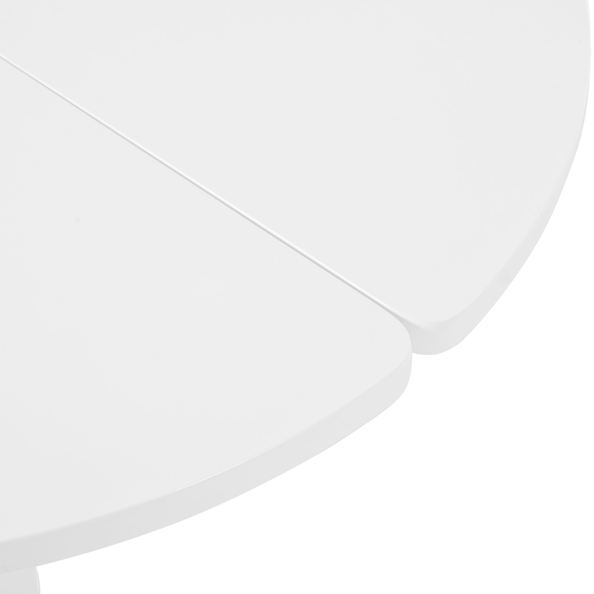 Round Petal Shaped Coffee Table With 3 Thick Legs