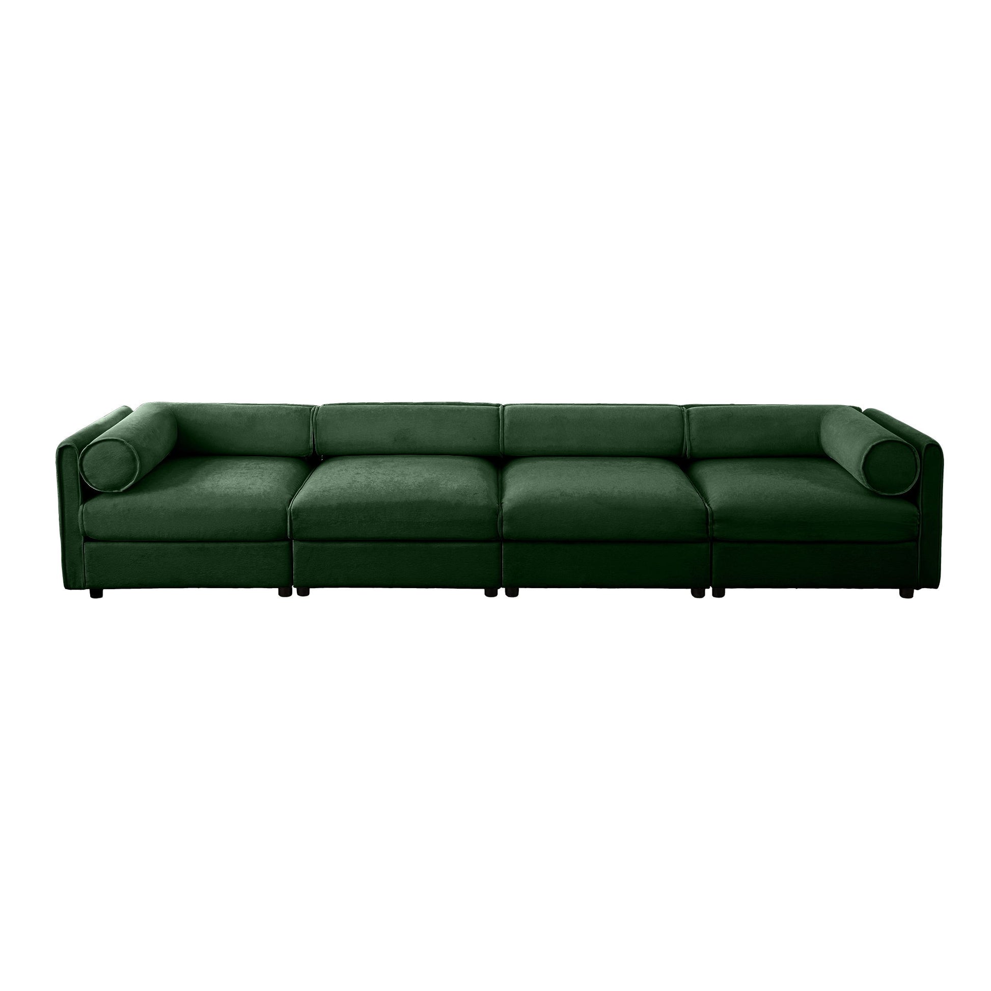 Stylish Chenille Sofa With Storage Seat And Cylindrical Backrest - Best Buy Furniture