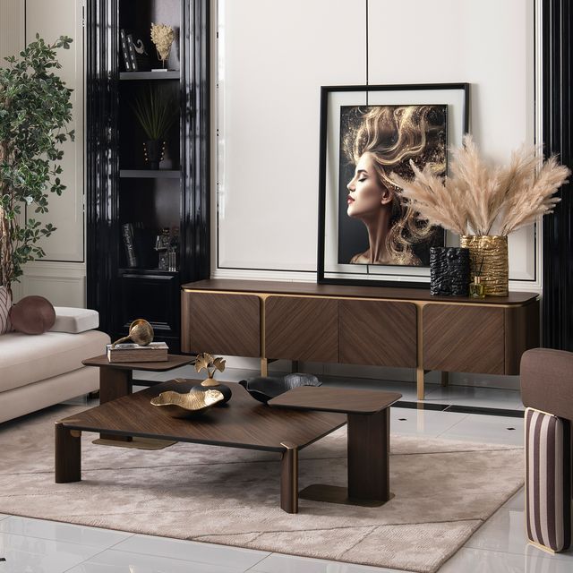 Amora - Cocktail Table - Eggshell Walnut