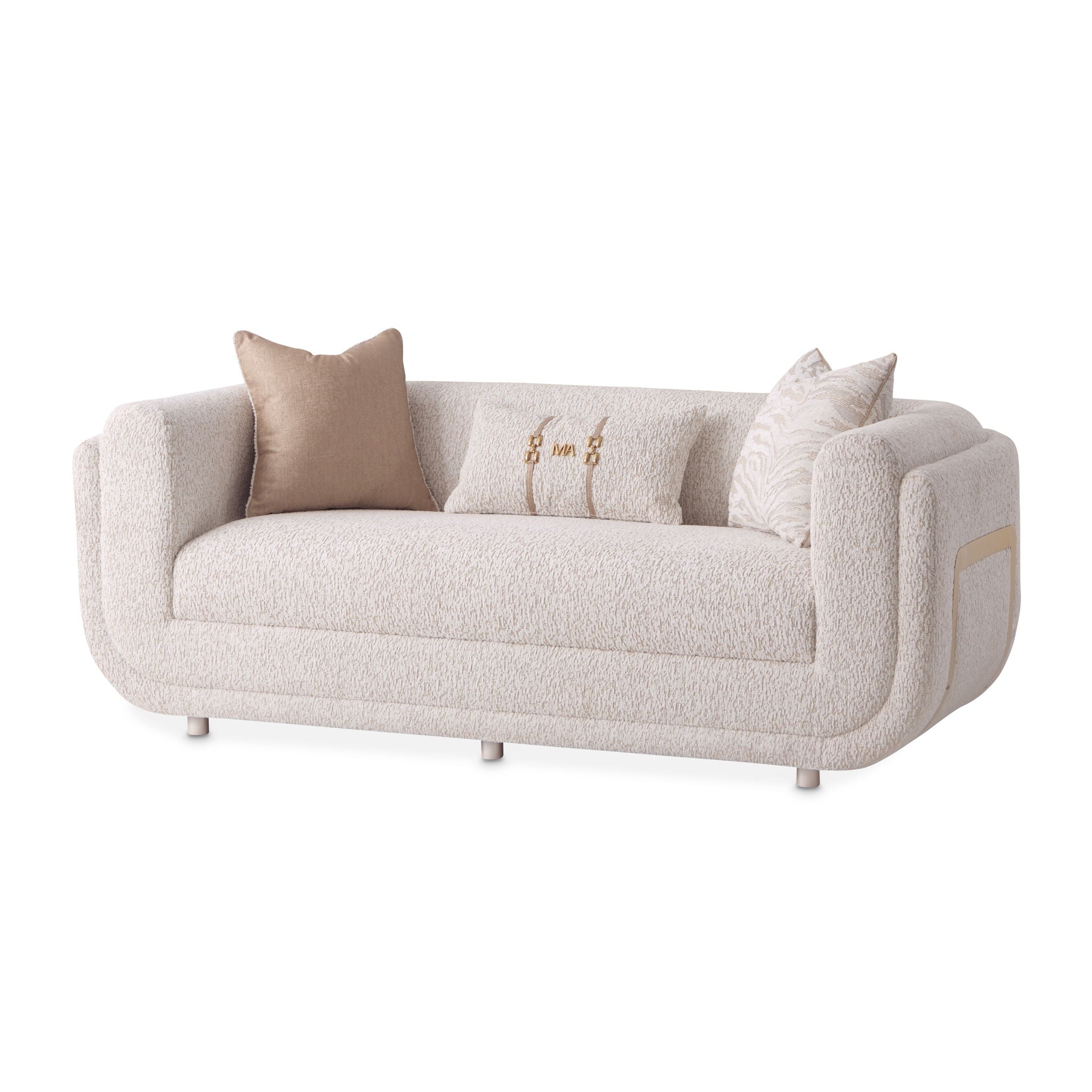 Savannah Breeze - Loveseat - Cashmere / Gold