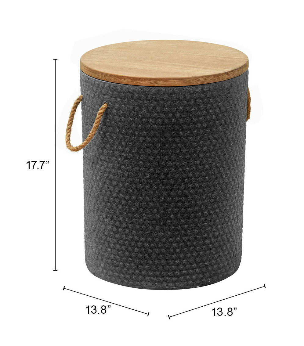 Beban - Outdoor Side Table - Natural & Black