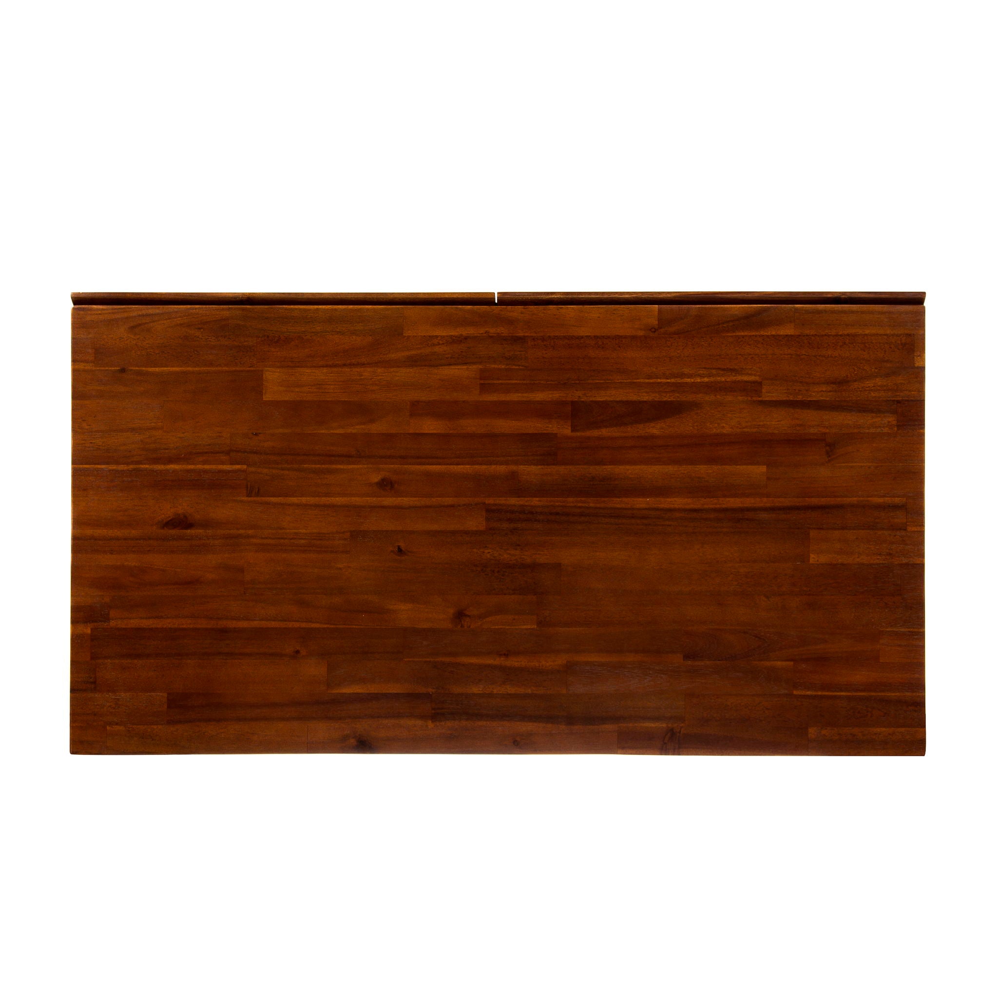 Industrial Style Storage Desk With Acacia Wood Top And Metal Legs - Oak - Best Buy Furniture