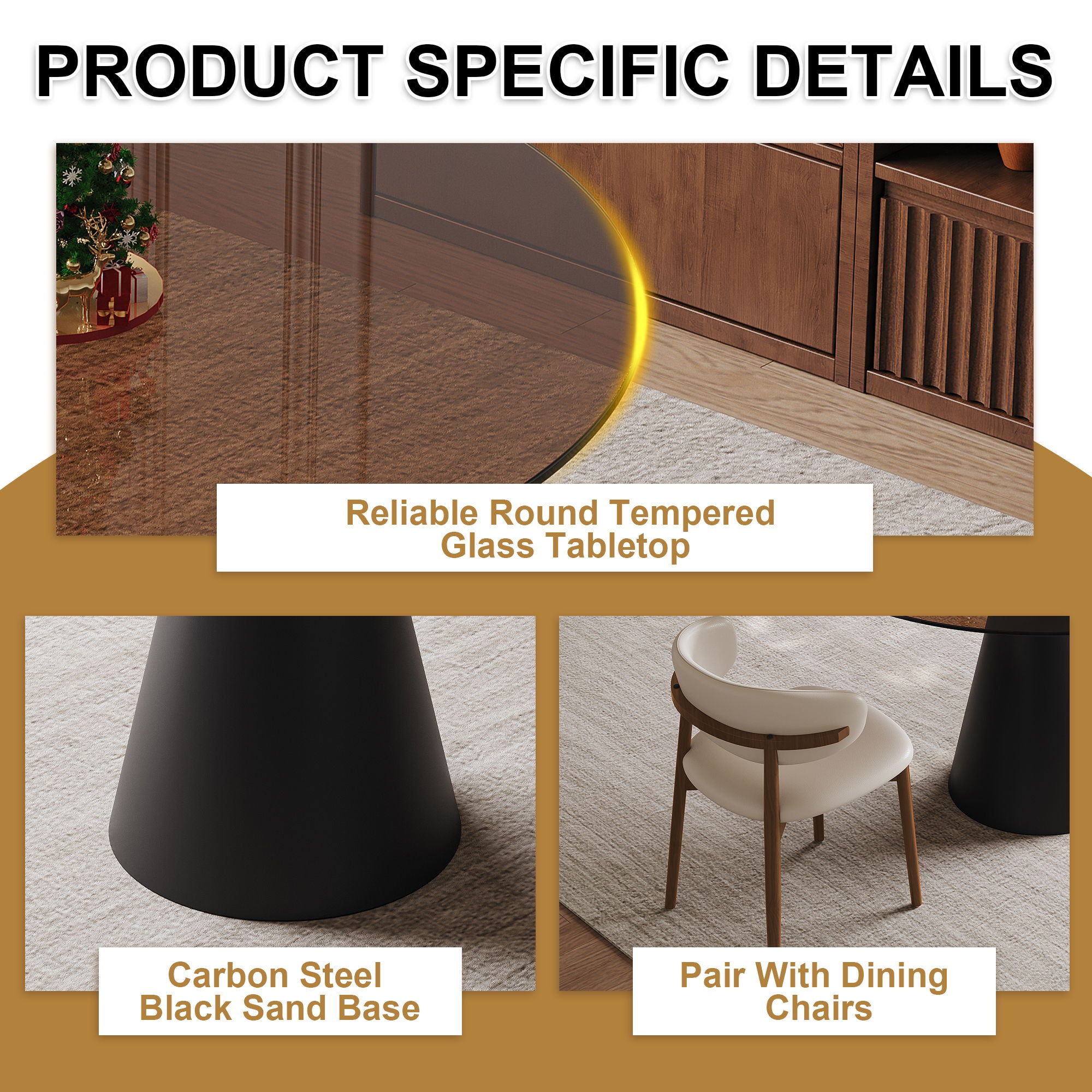 Round Glass Dining Table With Chairs