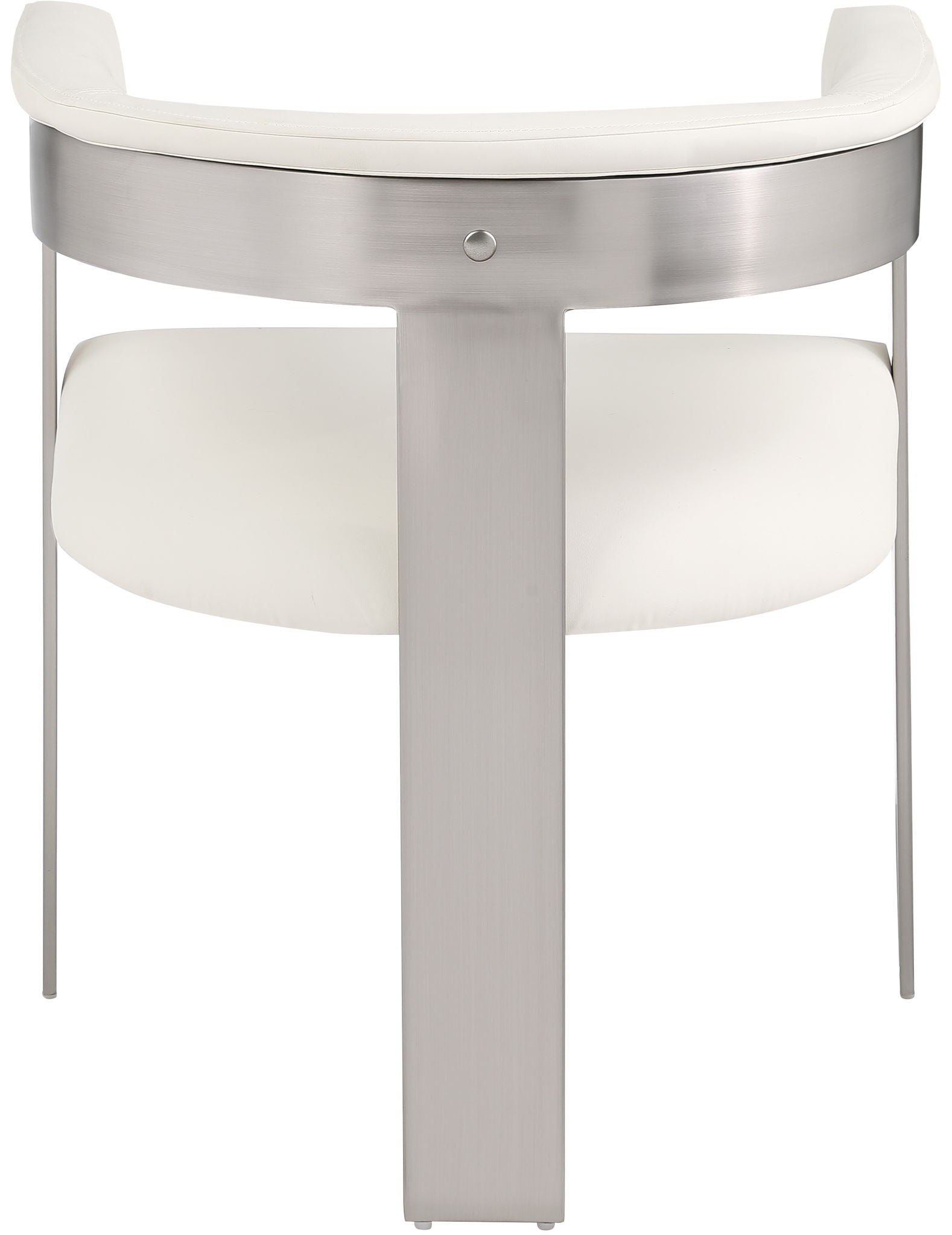 Romeo - Faux Leather Dining Chair With Silver Base (Set of 2)