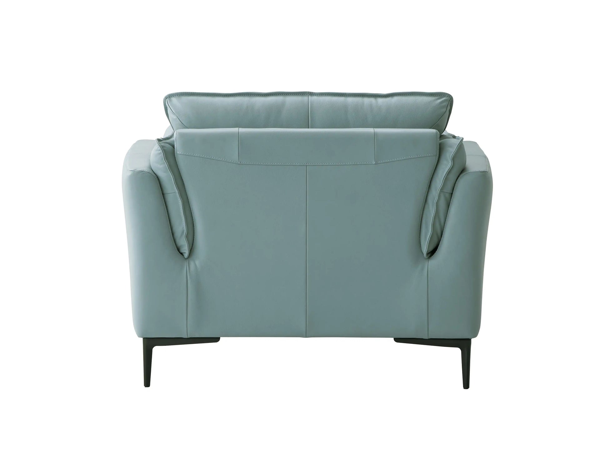 Mesut - Top Grain Leather Chair - Green - Best Buy Furniture