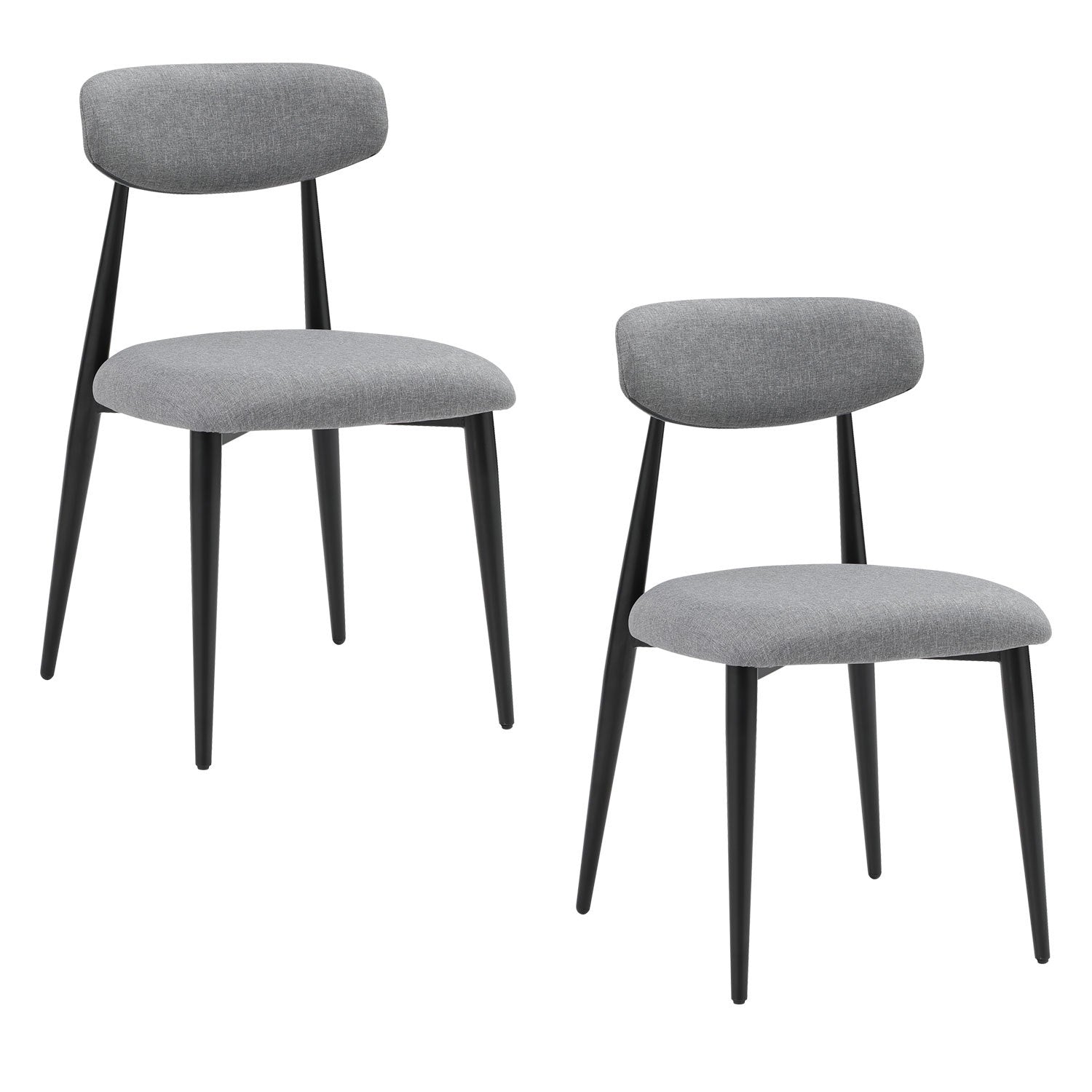 Modern Dining Chairs Set of 2 Grey