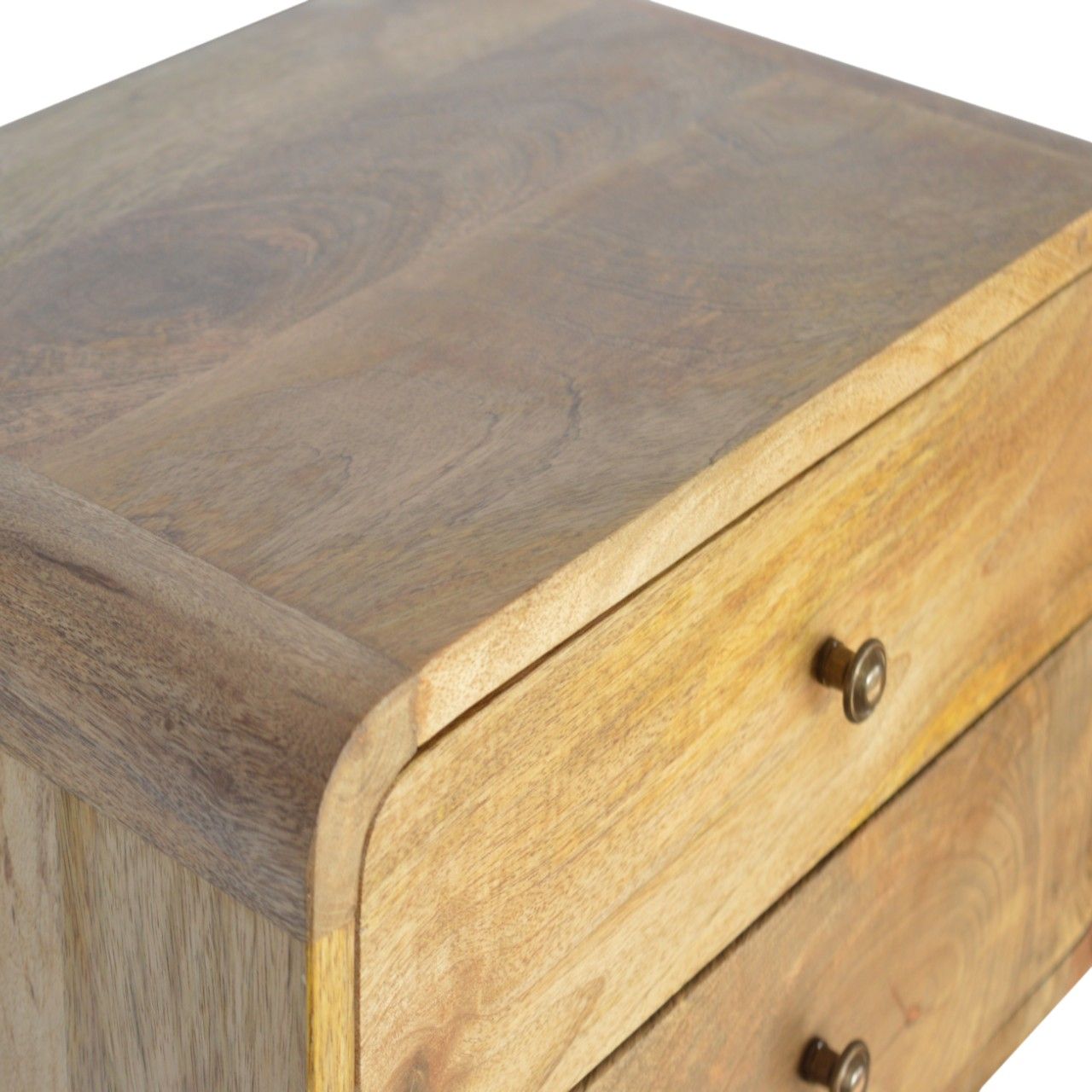 Curved Wall Mounted Bedside Nightstand