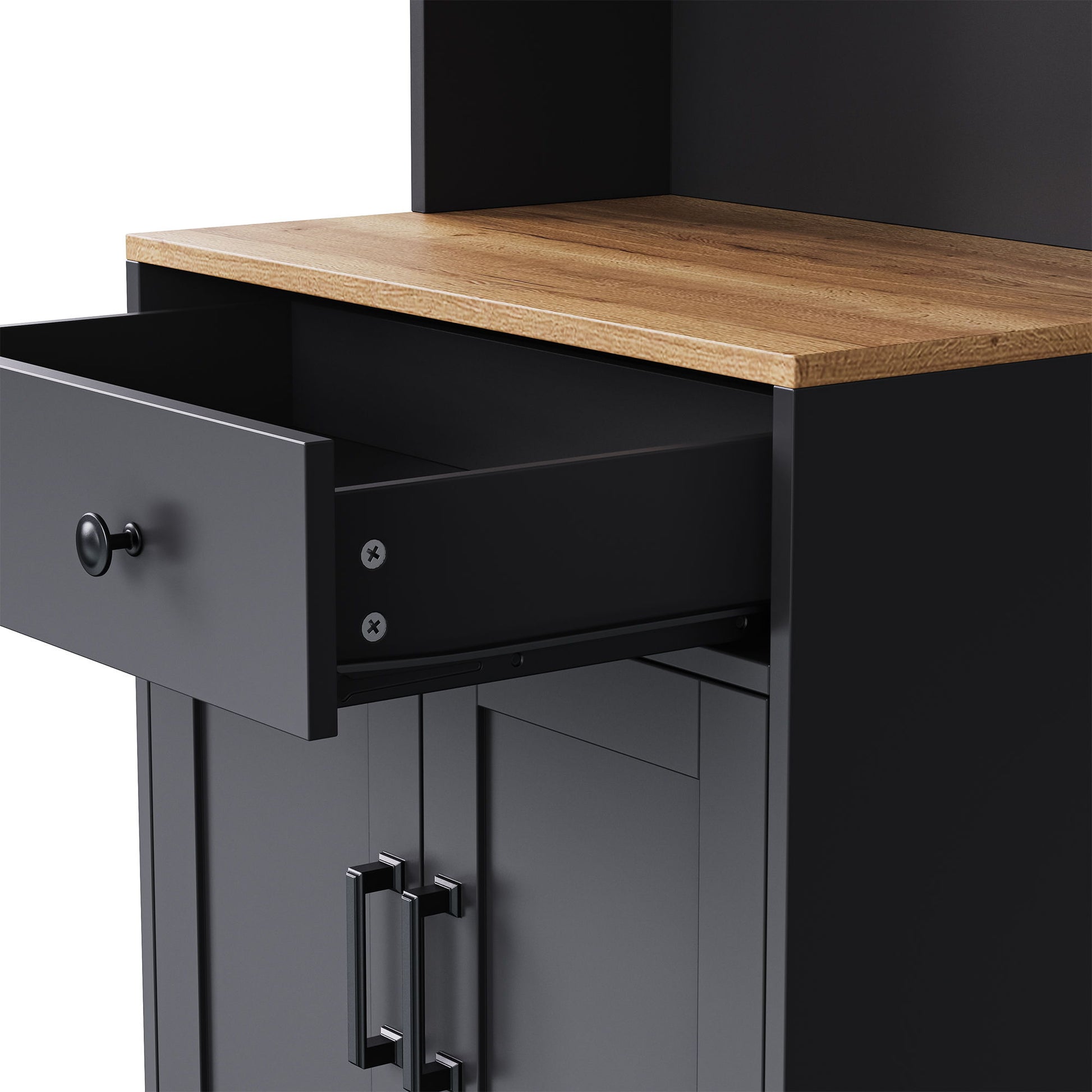 Farmhouse TV Stand With Solid Wood Gourd Shaped Legs For TVs Up To 70" - Best Buy Furniture