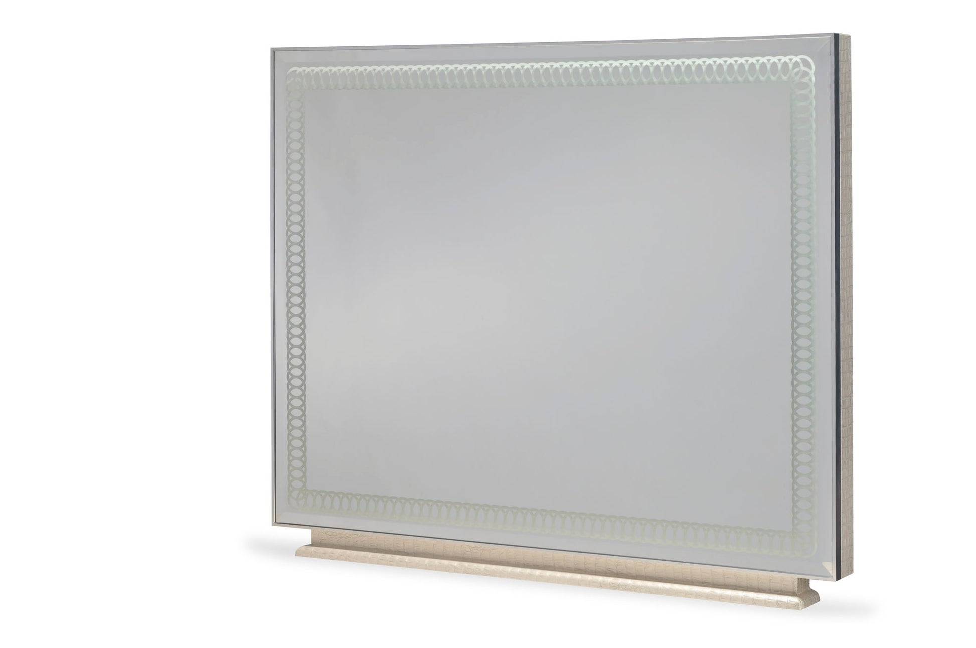 Hollywood Swank - Rectangular Dresser Mirror - Crystal Croc - Best Buy Furniture