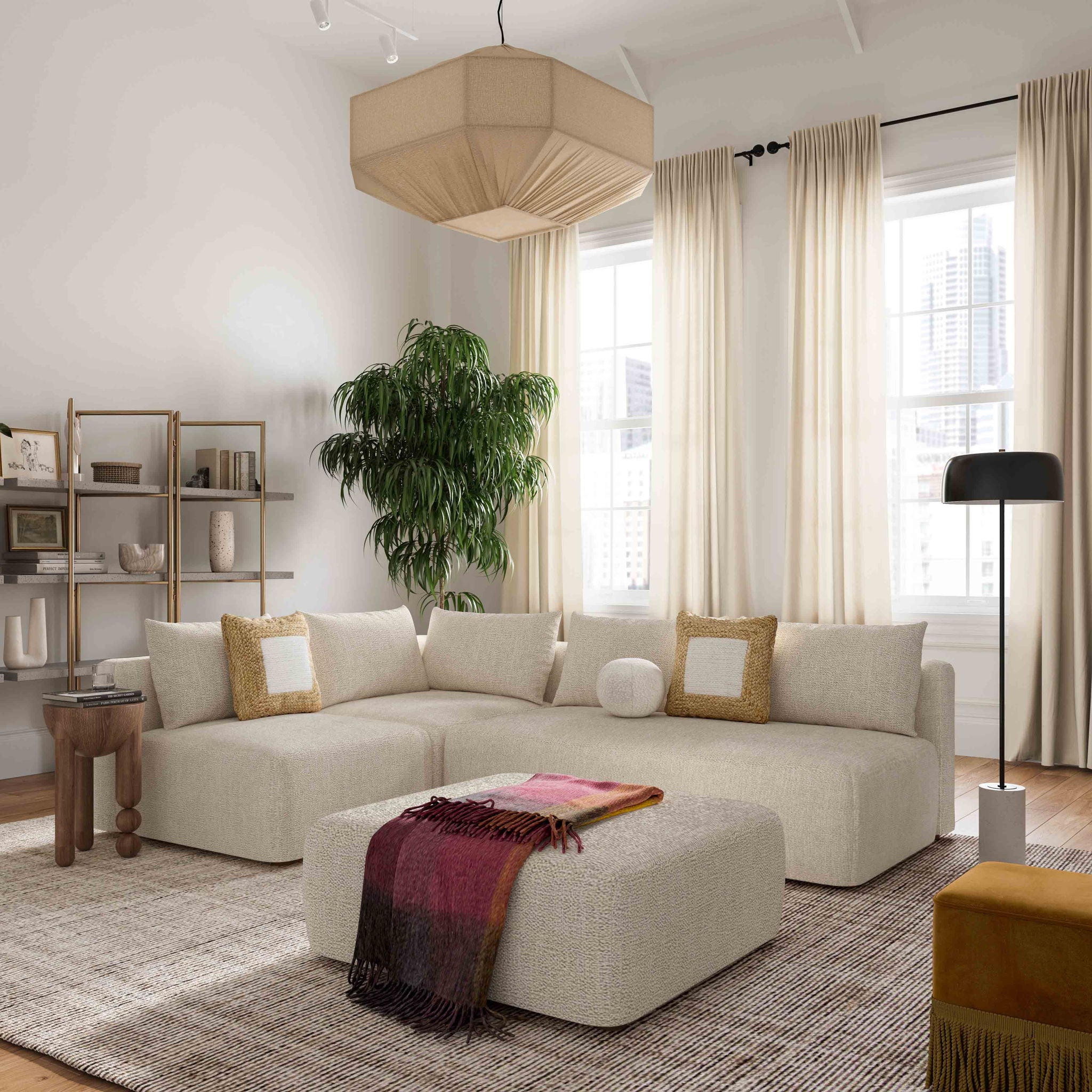 Hangover - 4-Piece Modular Chaise Sectional