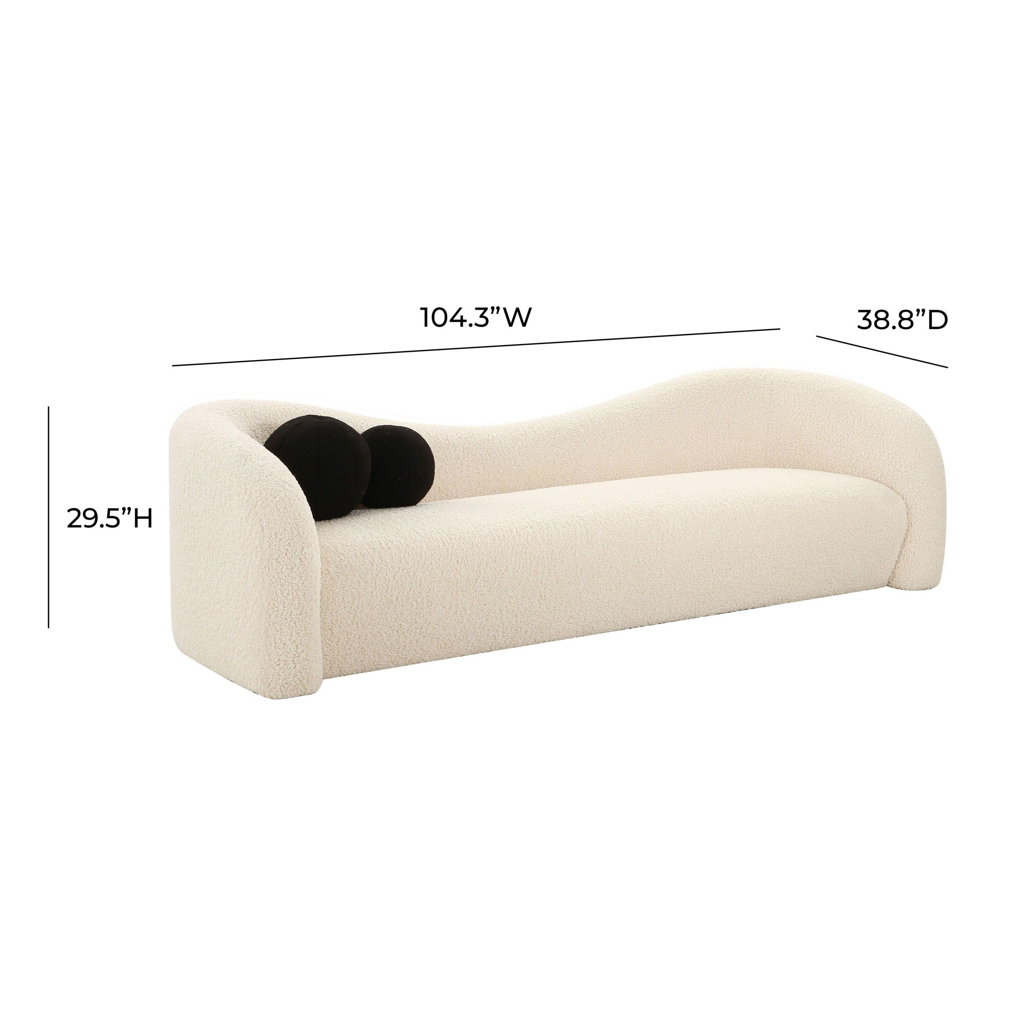 Leonie - Faux Shearling Sofa