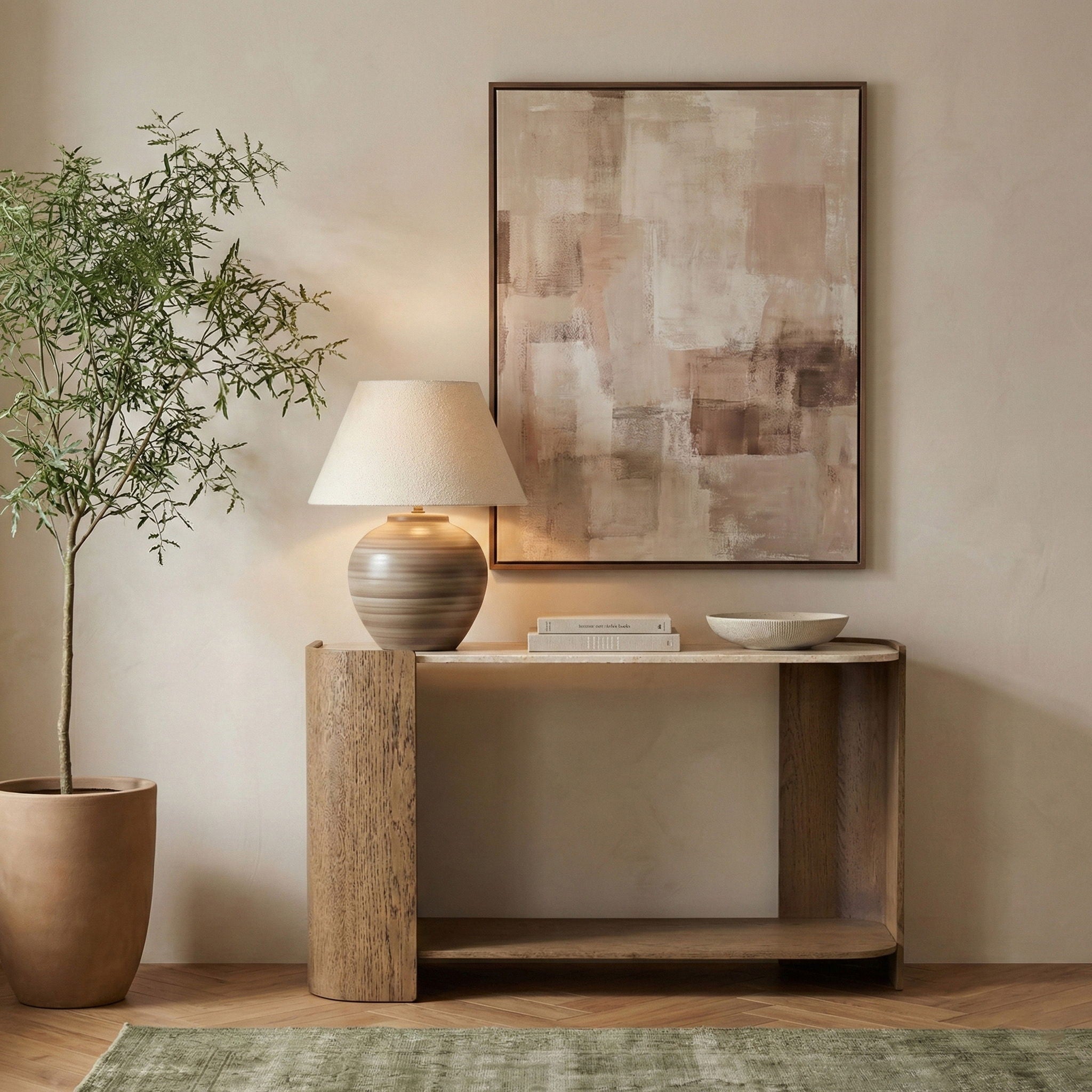 Calabria - Marble And Oak Wood Table