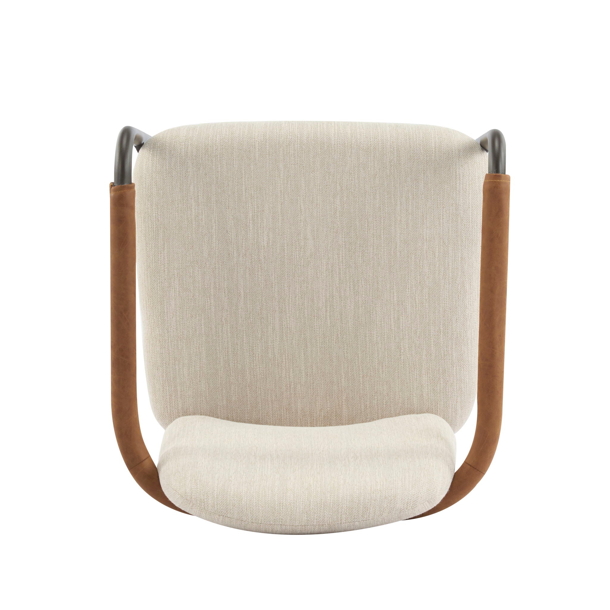 Modern Dining Chair Set With Durable Iron Frame And Comfortable Fabric Upholstery