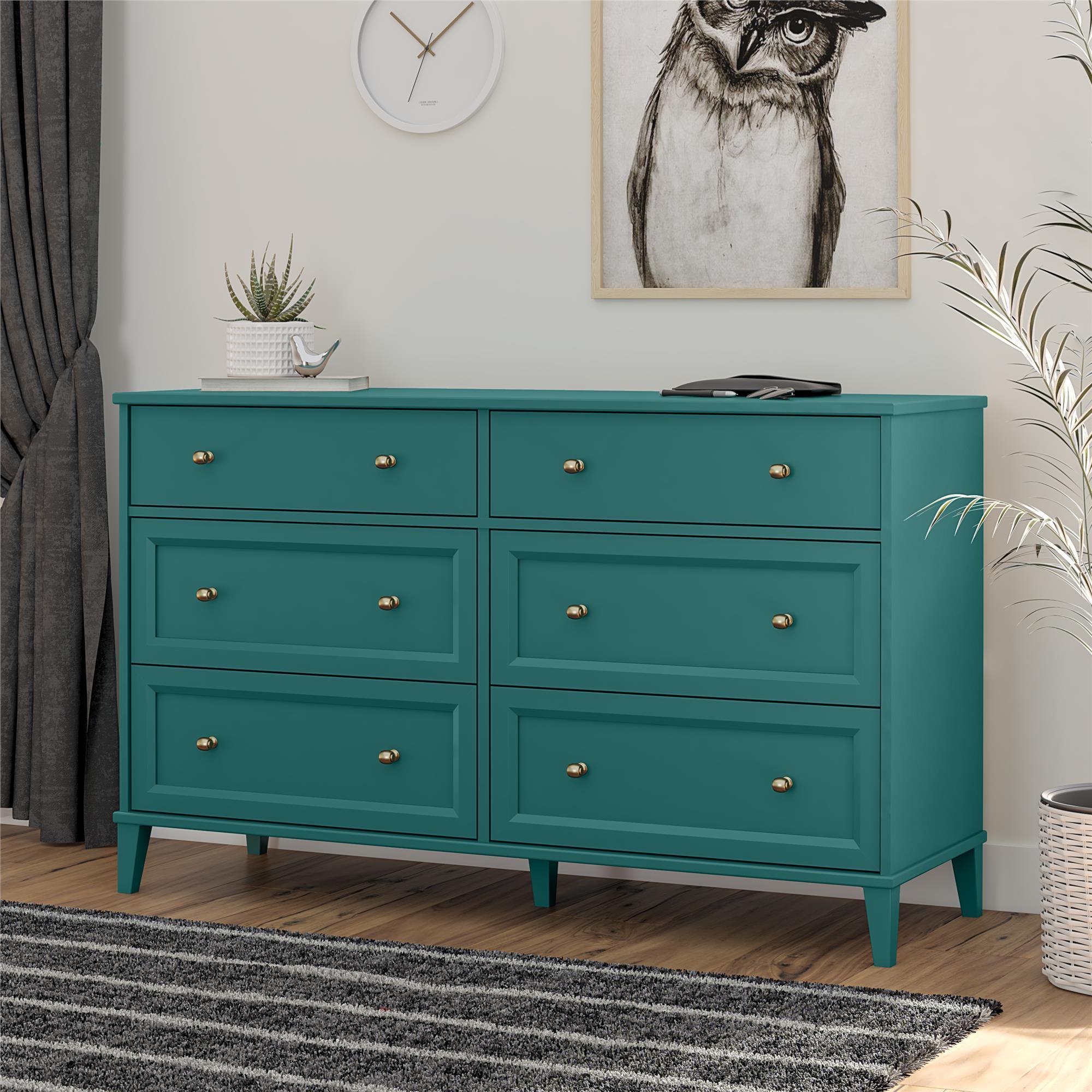Monticello - 6 Drawer Dresser - Green