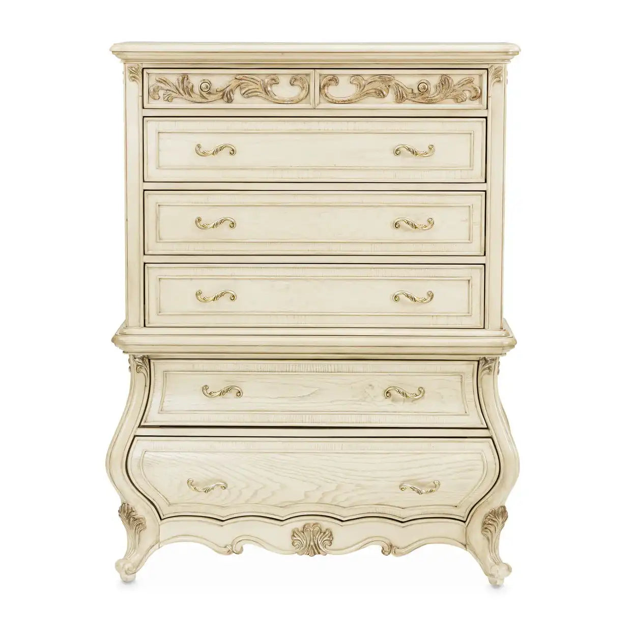Platine de Royale - 6-Drawer Chest - Champagne - Best Buy Furniture