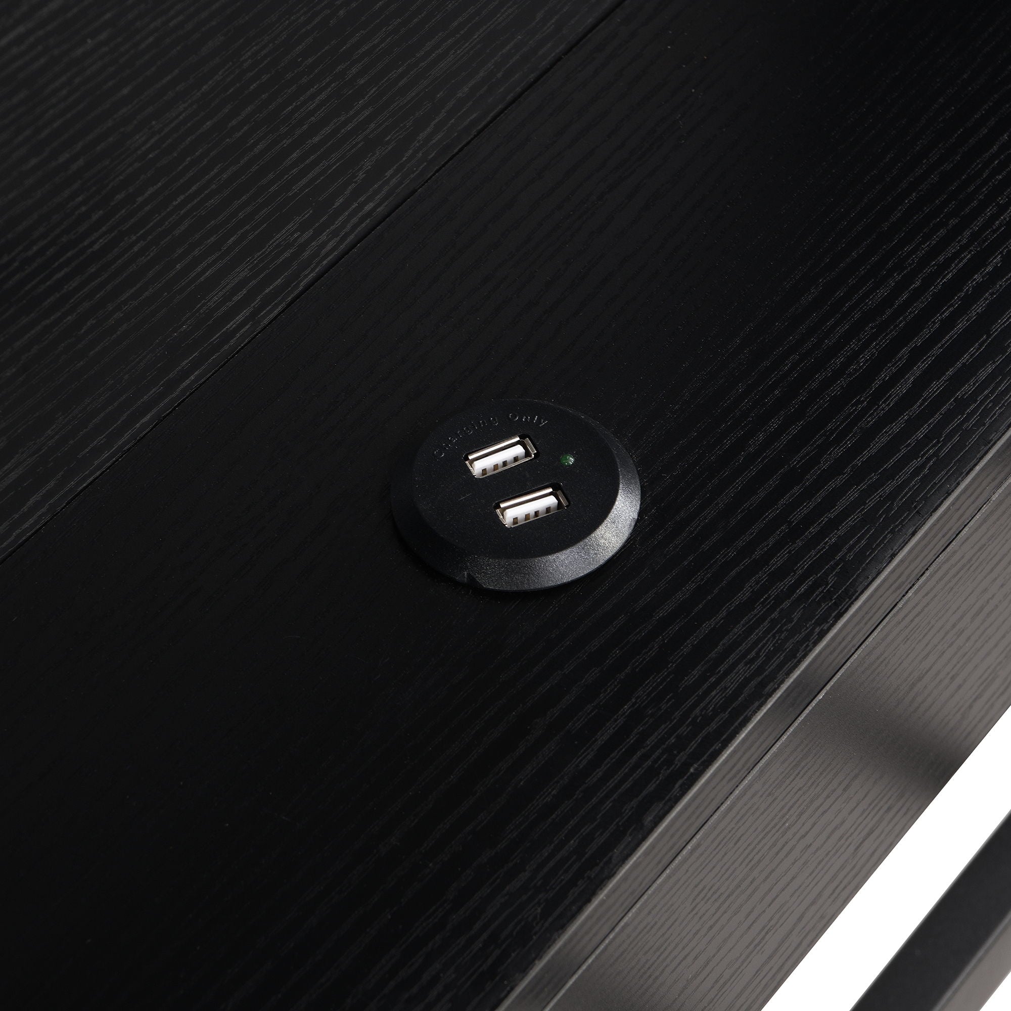 Industrial Metal Daybed With Trundle, Storage Shelves, USB Ports