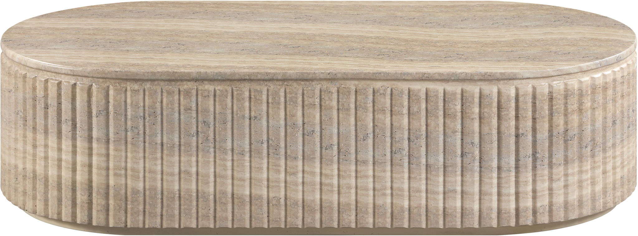 Catania - Concrete Indoor/Outdoor Coffee Table - Travertine