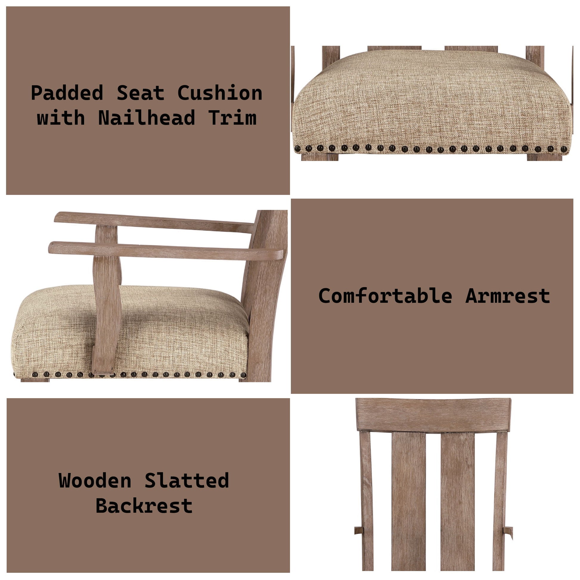 Nathaniel - Arm Chair (Set of 2) - Maple - Best Buy Furniture