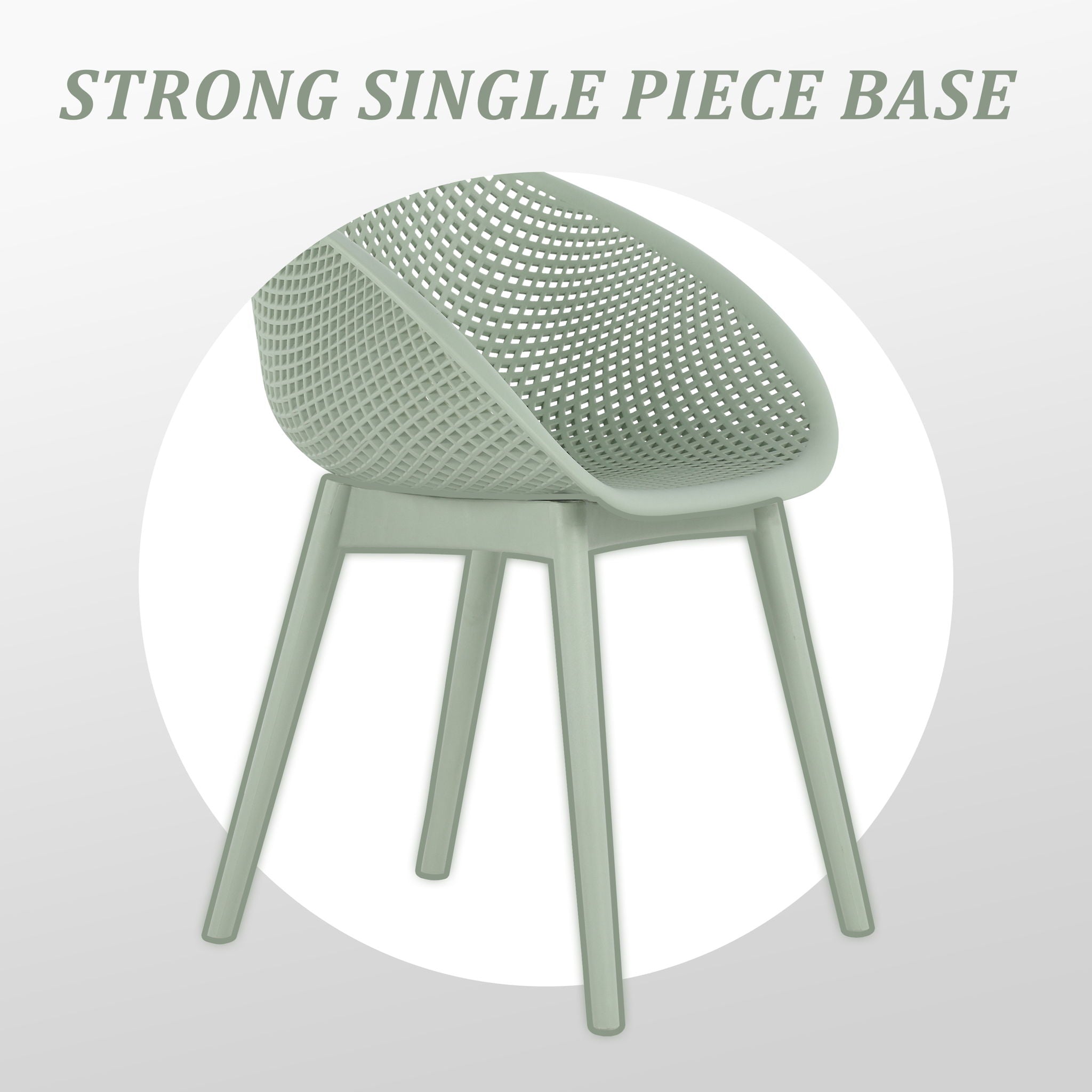 Modern Lounge Chair Set With Round Table