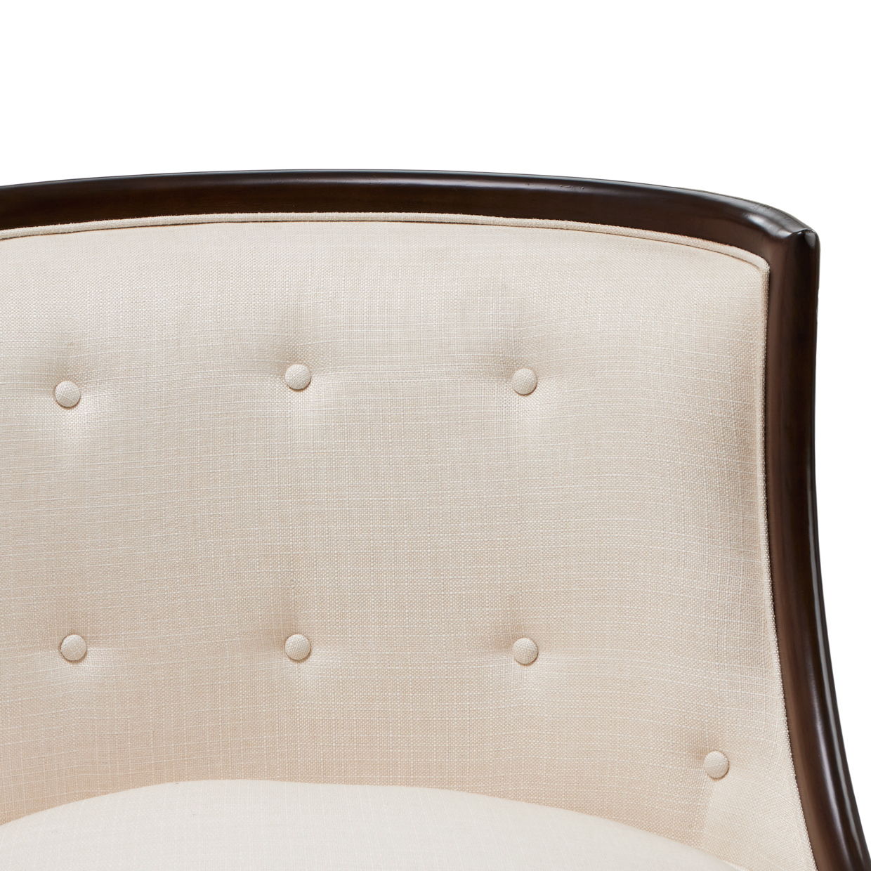 Belmont Place - Accent Chair - Cream / Espresso