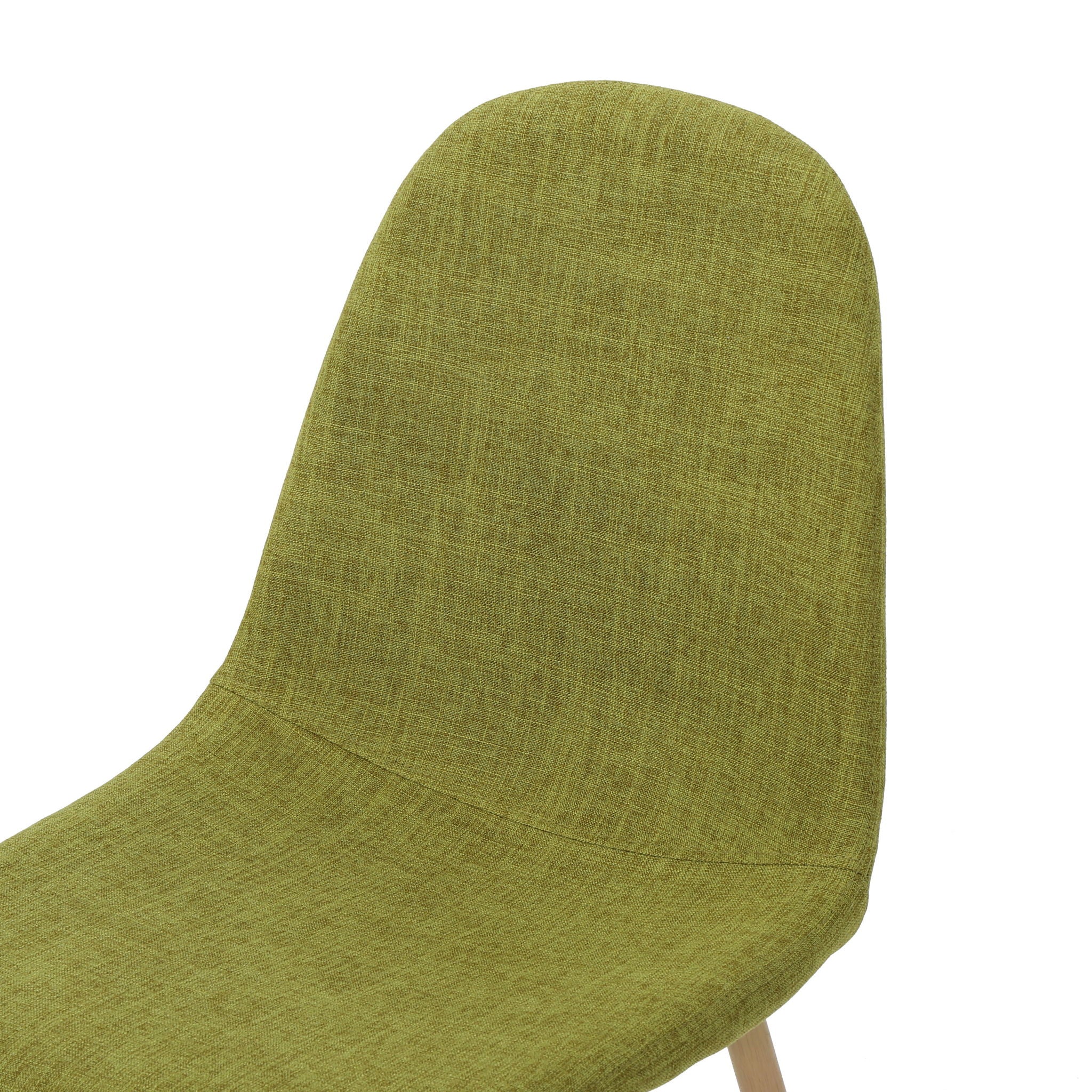 Modern Minimalist Fabric Dining Chair With Iron Legs