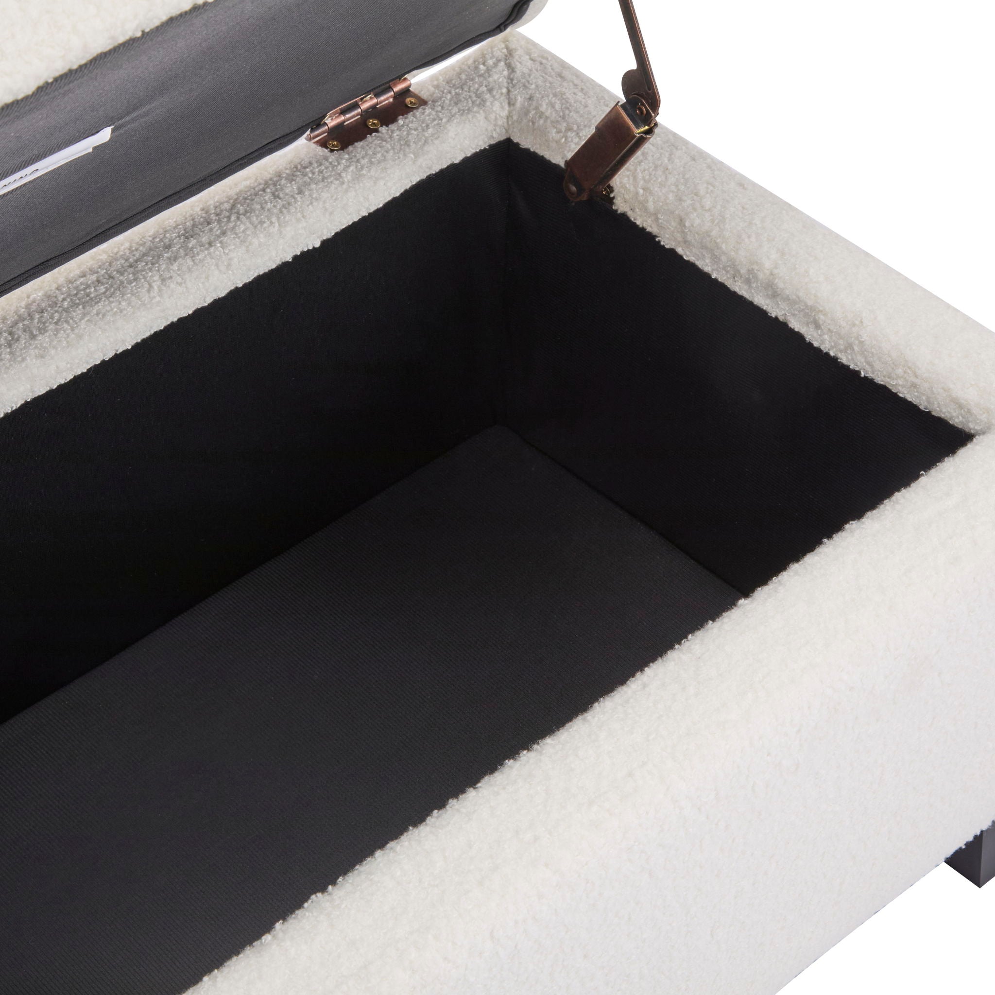 Storage Ottoman With Flip Top Lid