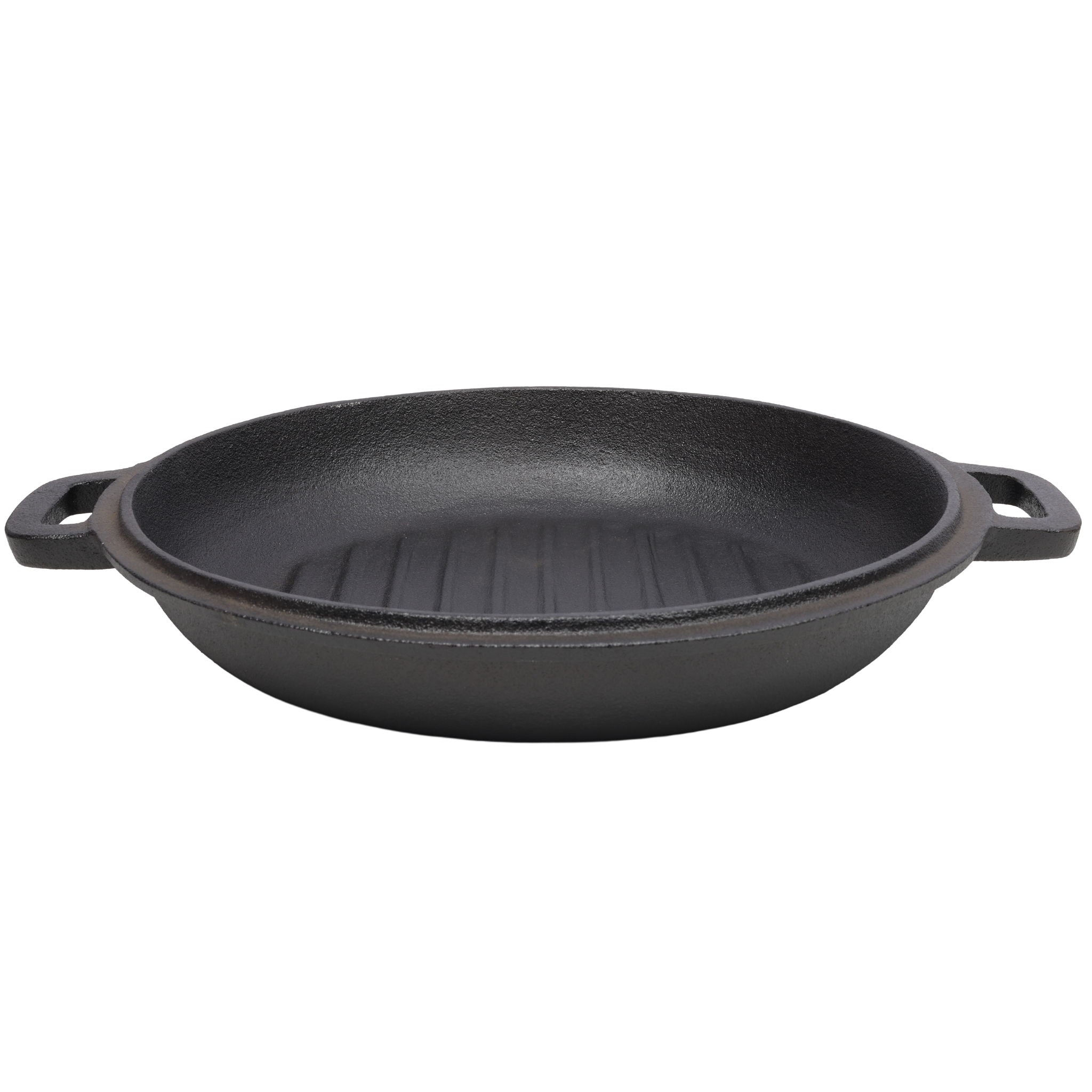 Pre-Seasoned 3 In 1 Cast Dutch Oven With Skillet Lid, 5 Quart - Black