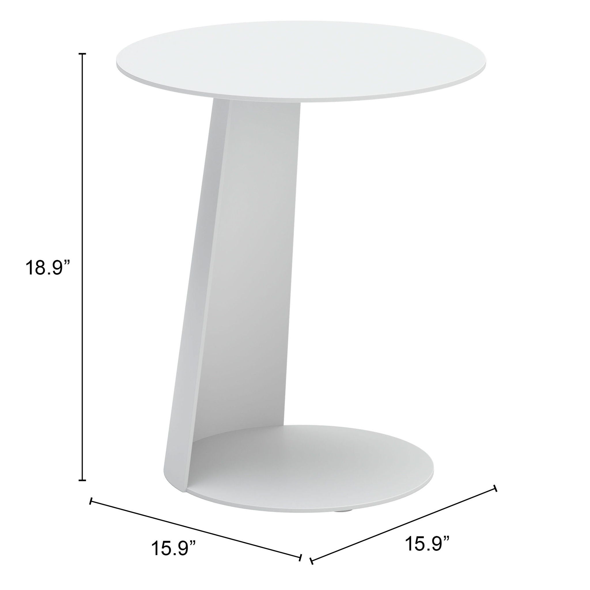 Sunny Isles - Side Table - White