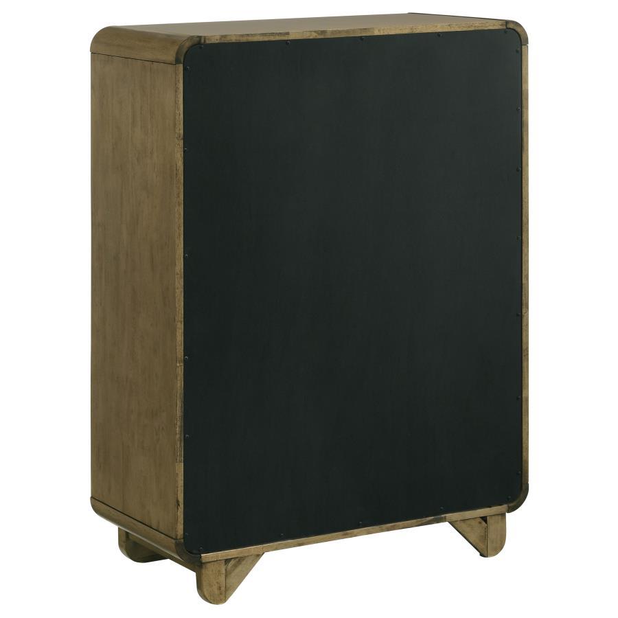 Amsbury - 5-Drawer Chest Of Drawers - Nutmeg - Best Buy Furniture