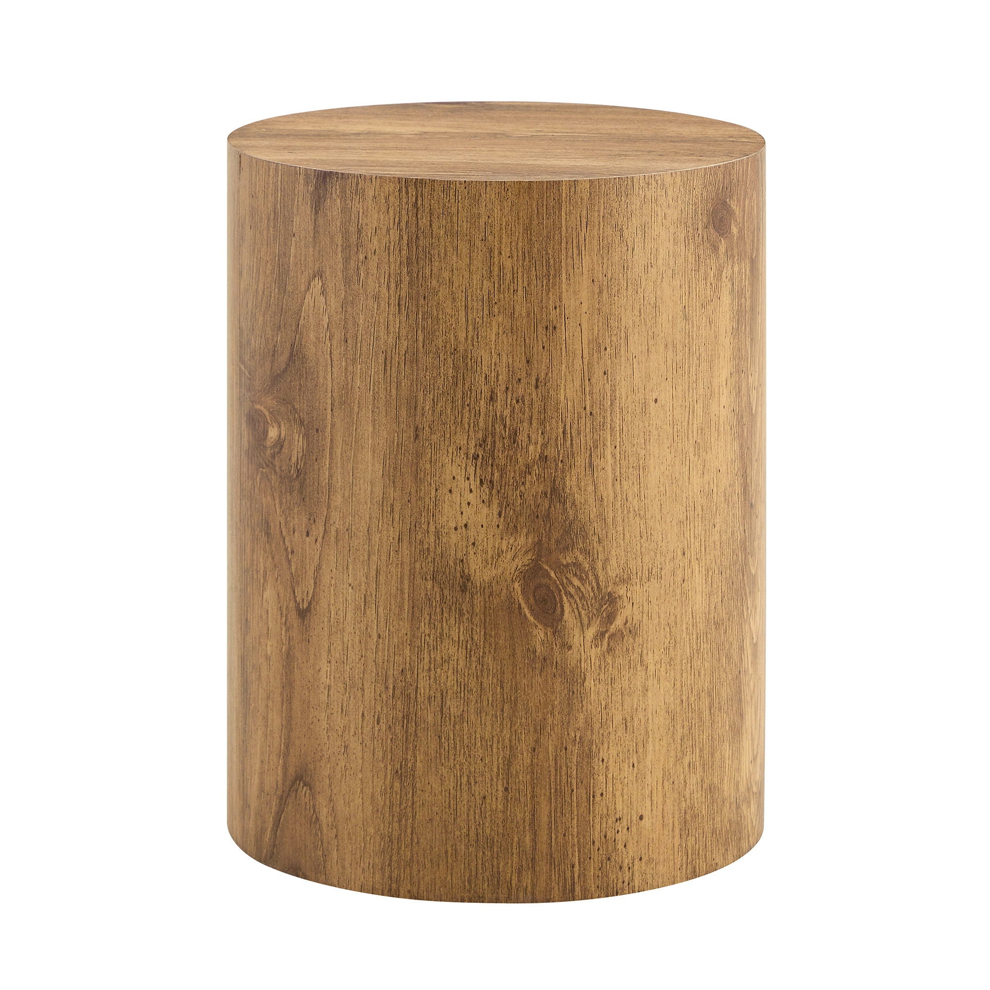 Cylindrical End Coffee Table, Living Room Furniture - Wood