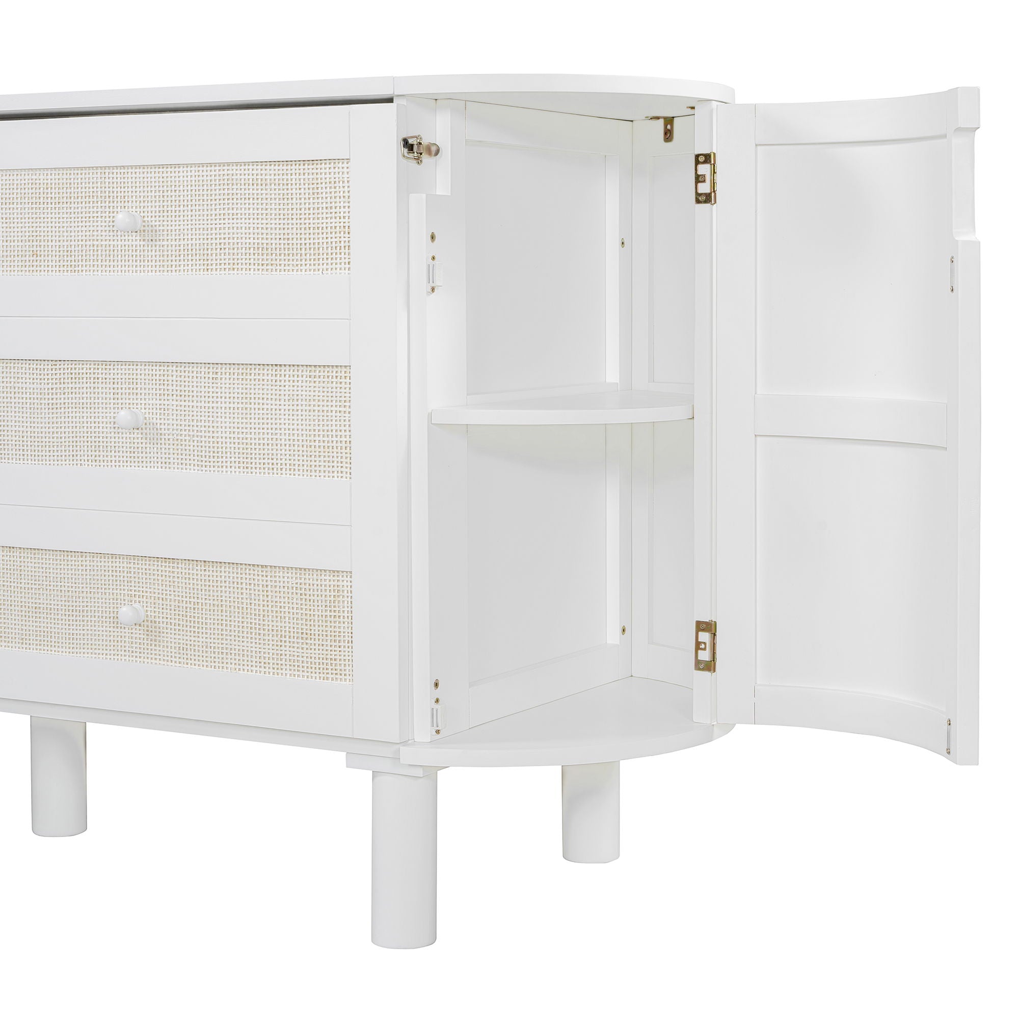 Murphy Bed With Hidden Storage & Modern Woven Design