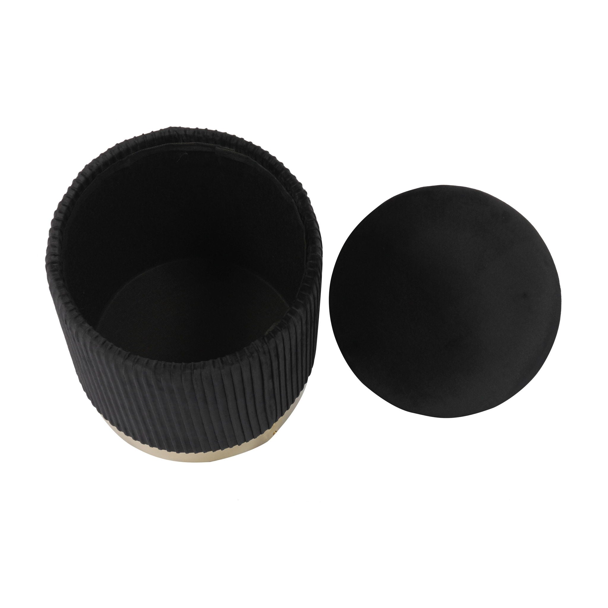 Zoe - Velvet Storage Ottoman
