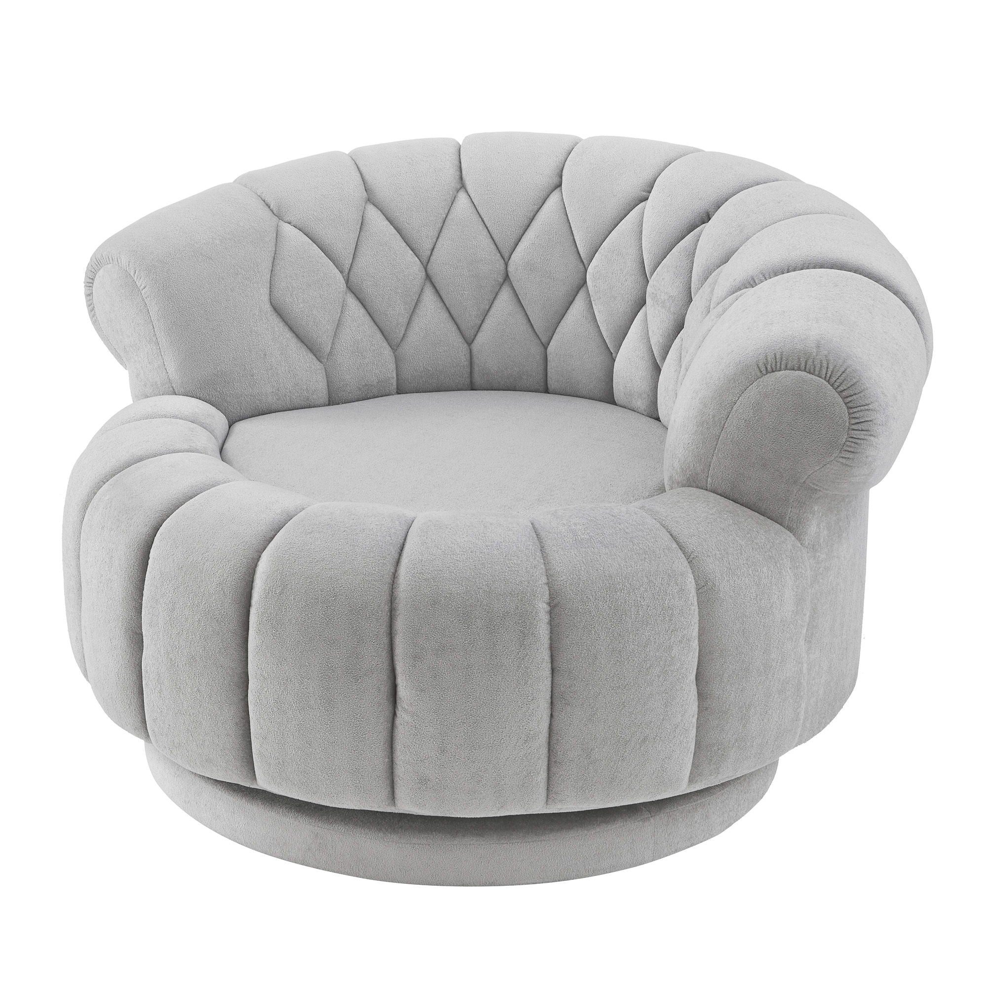 Round Swivel Accent Chair With Rotation