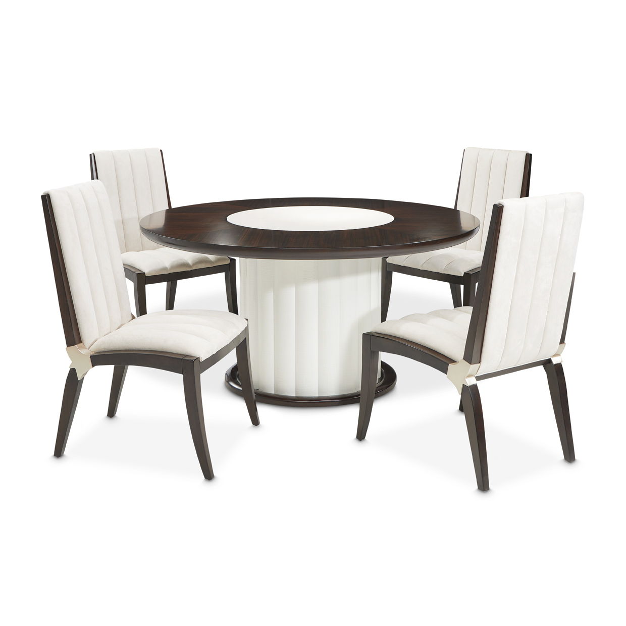 Paris Chic - 60" Round Dining Table - Espresso