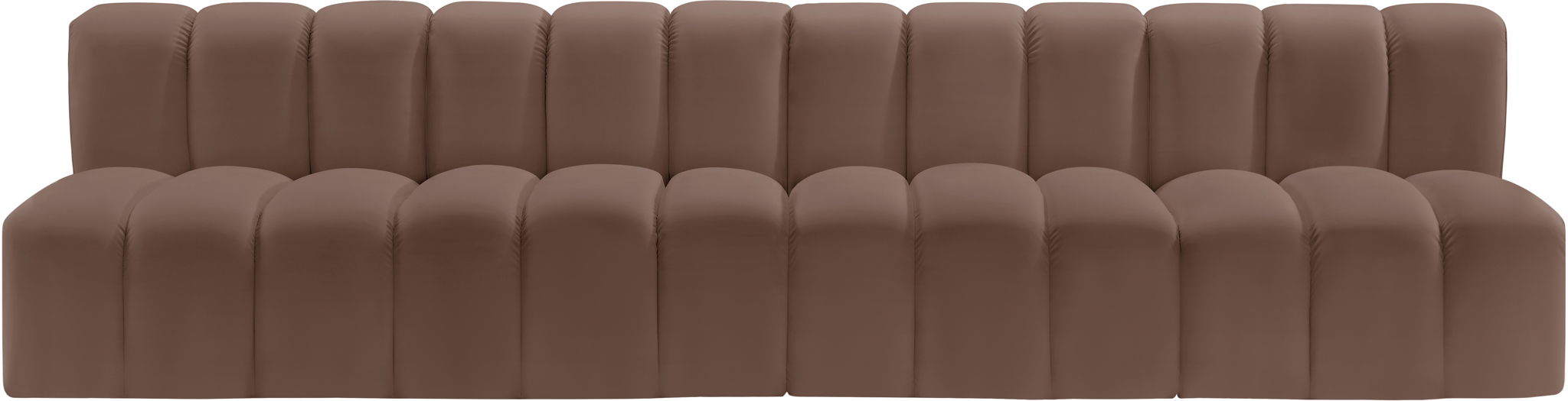 Arc - Faux Leather 4 Seats Modular Sofa