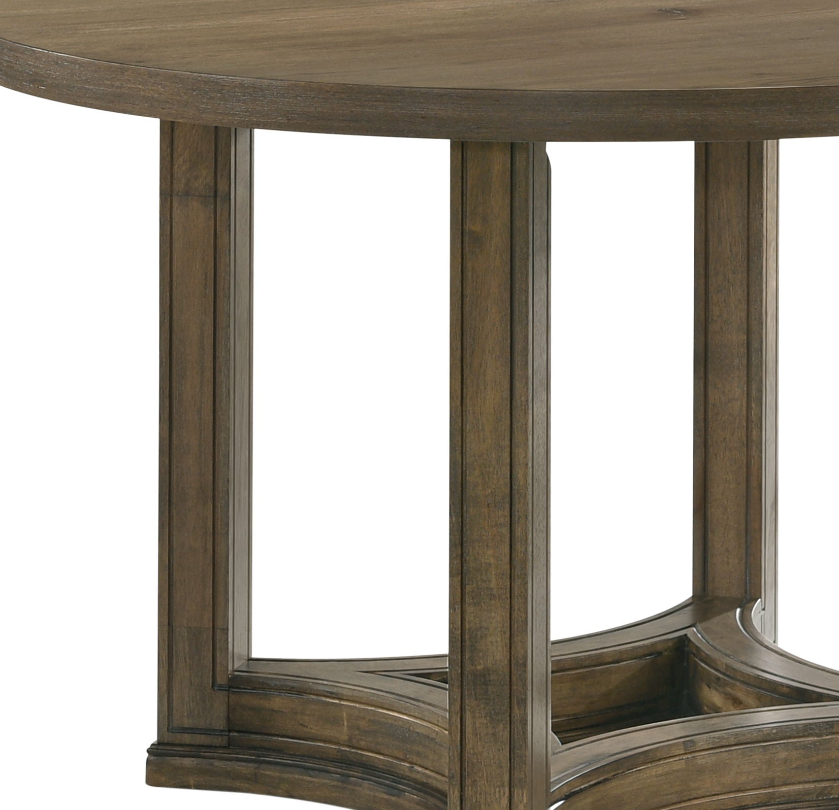 Parfield - Weathered Round Dining Table - Oak - Best Buy Furniture