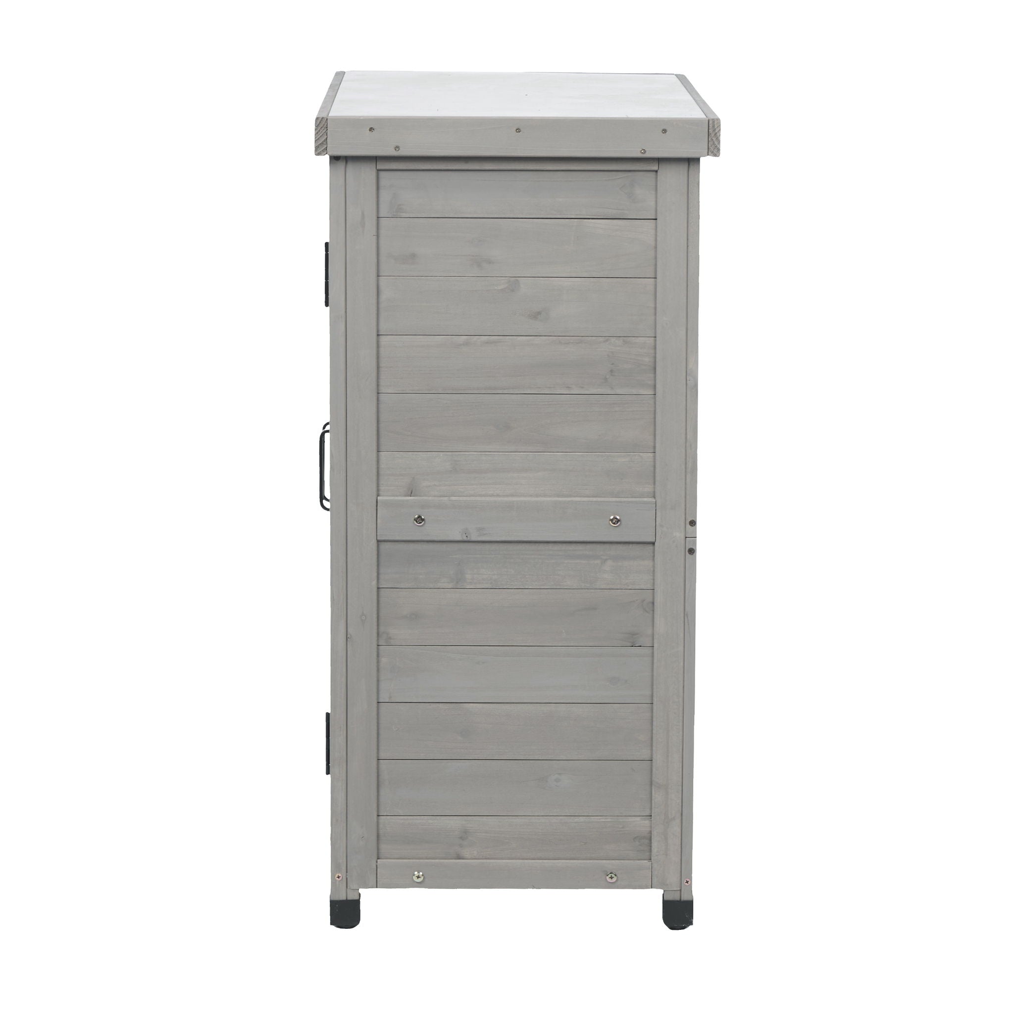 Potting Bench With Storage Cabinet And Metal Table Top For Outdoor - Best Buy Furniture