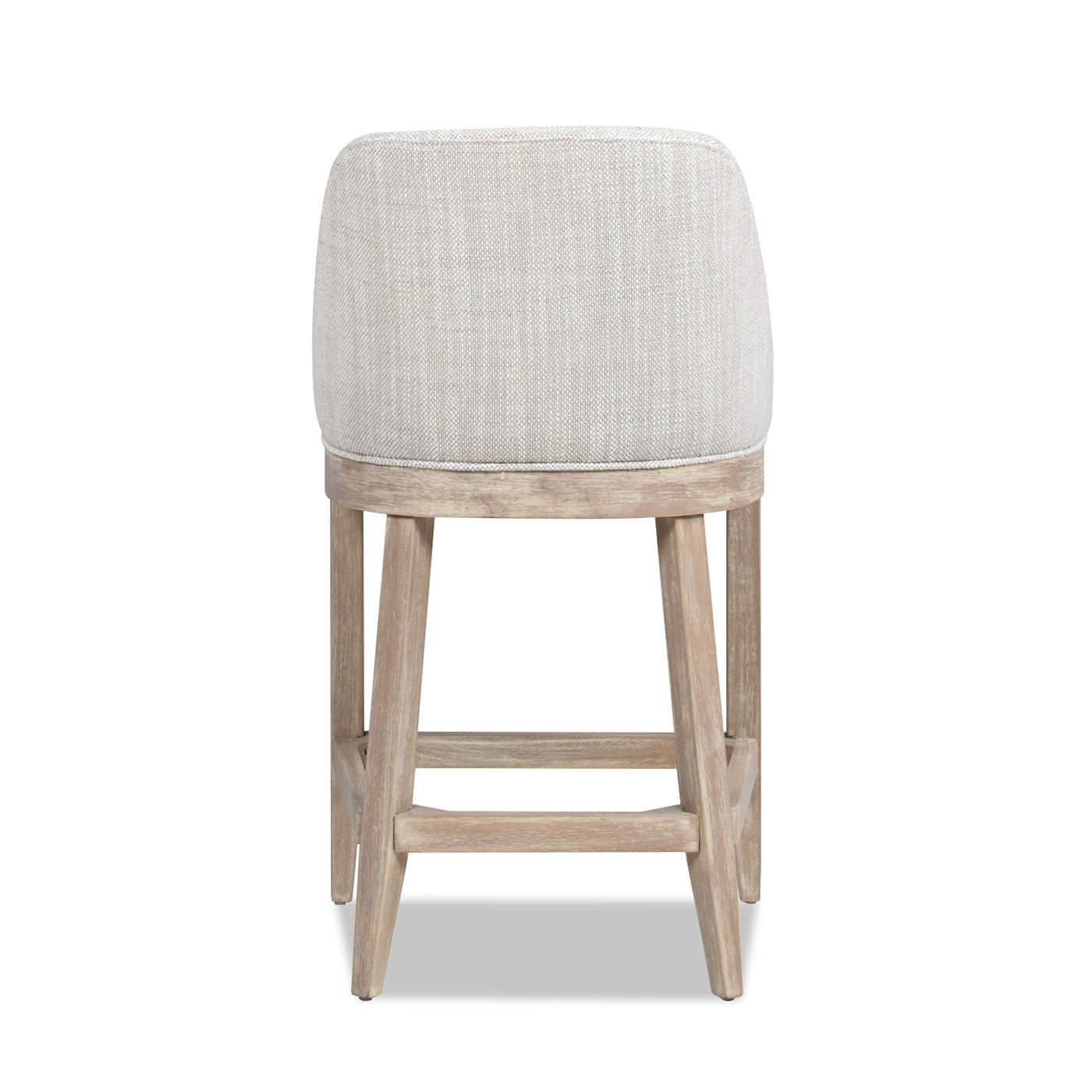 26.5" Upholstered Counter Stool with Curved Back