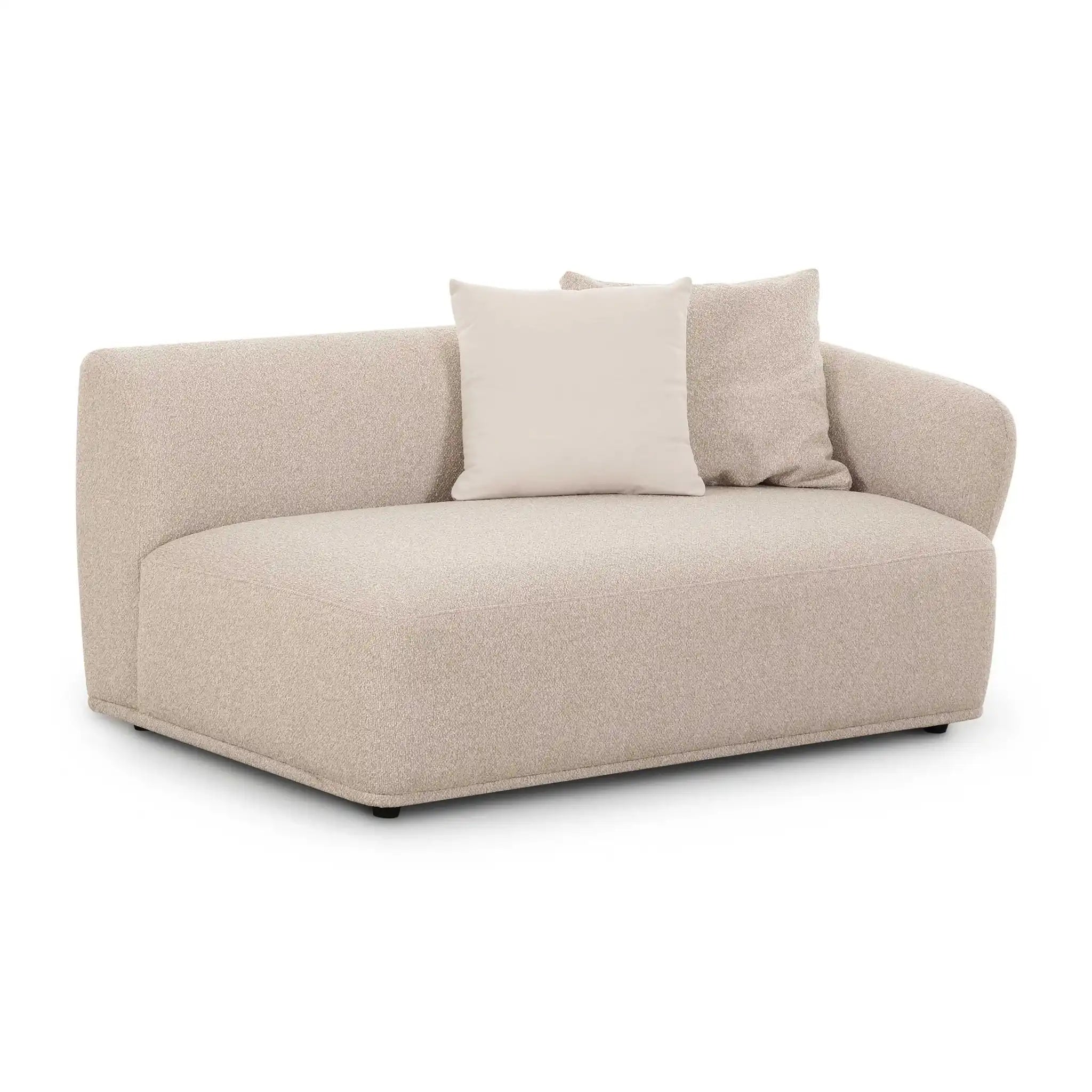 Sylvie - Right Arm 2-Seater Loveseat - Cream