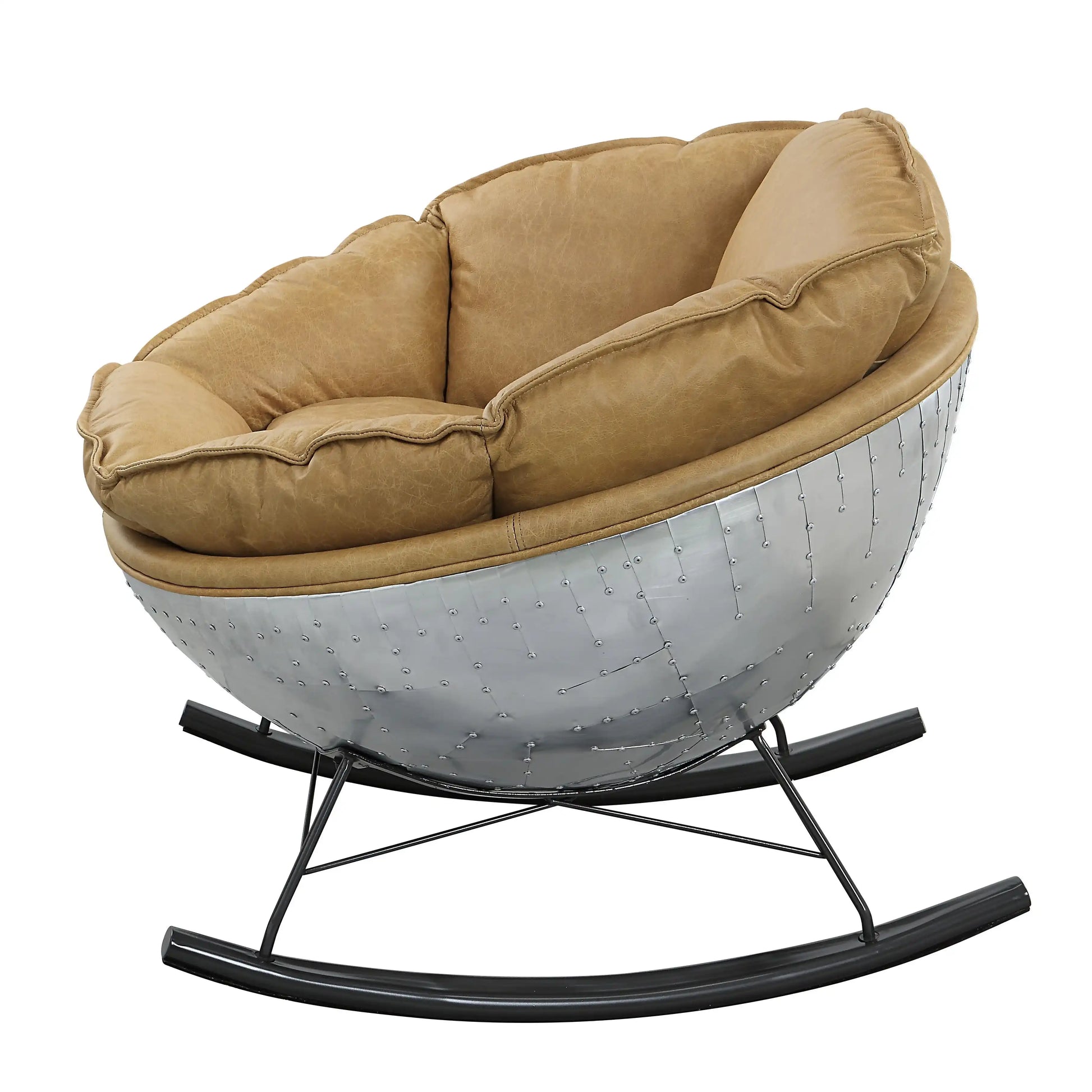 Pippin - Top Grain Leather Rocking Chair - Morocco - Best Buy Furniture