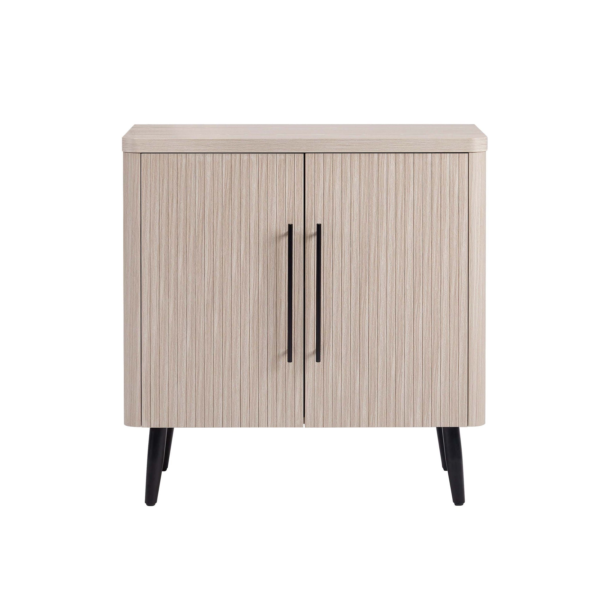 Jodie - Fluted Accent Cabinet - Oak