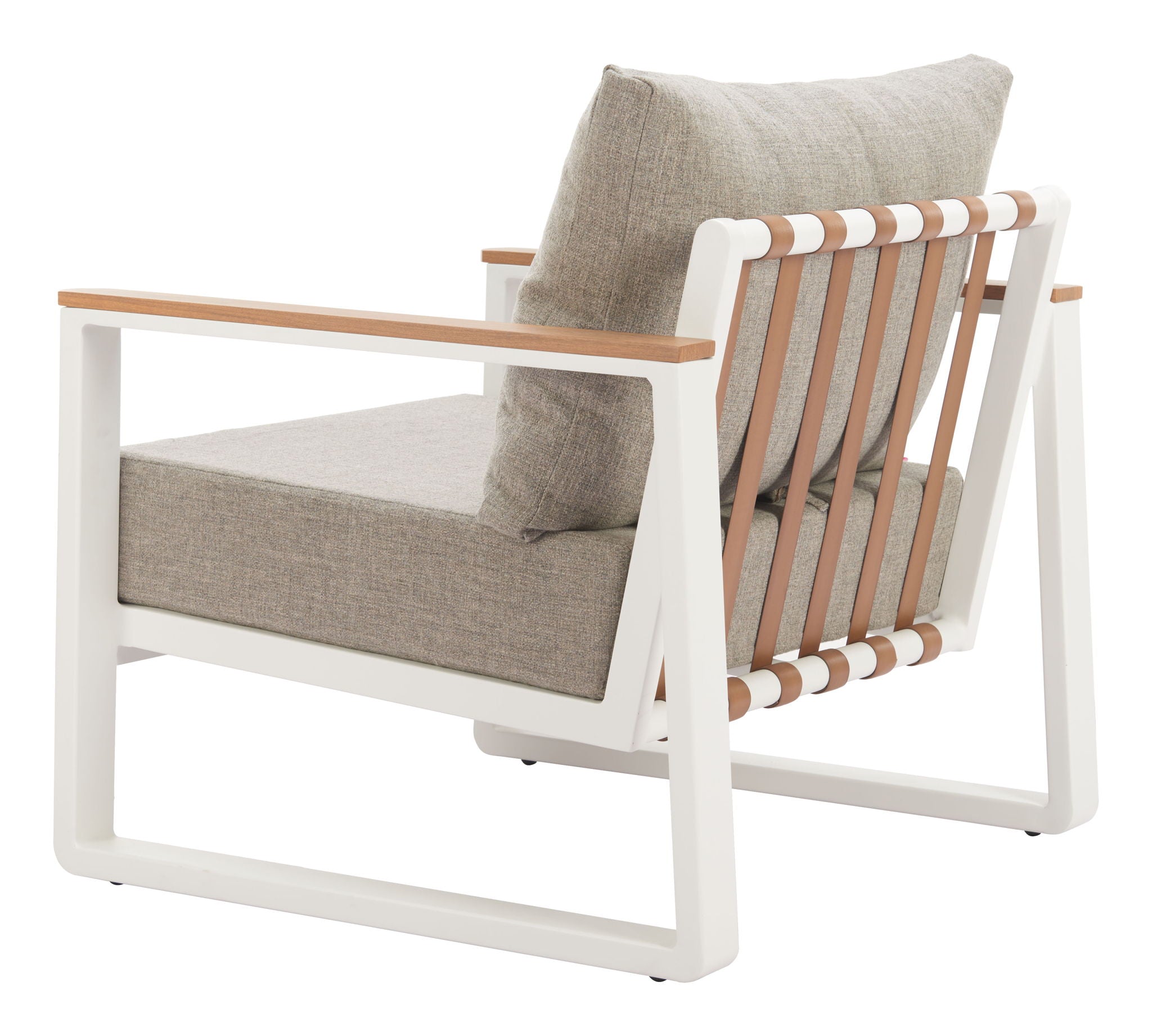 Welt - Outdoor Armchair - Taupe & White