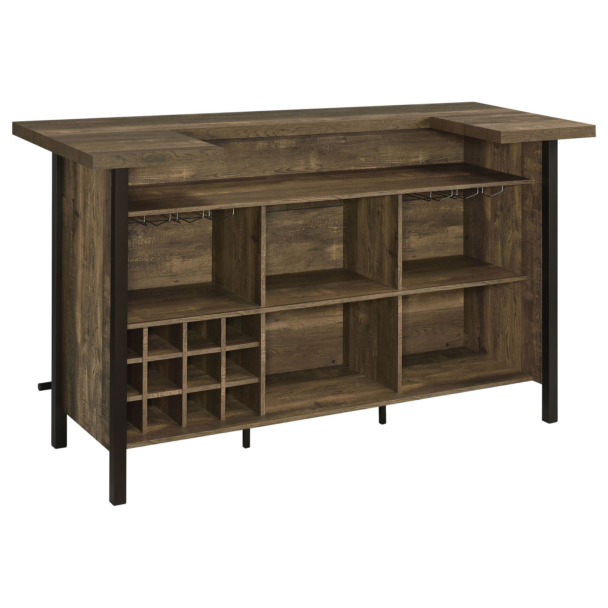 Lampton - Freestanding Home Bar - Oak