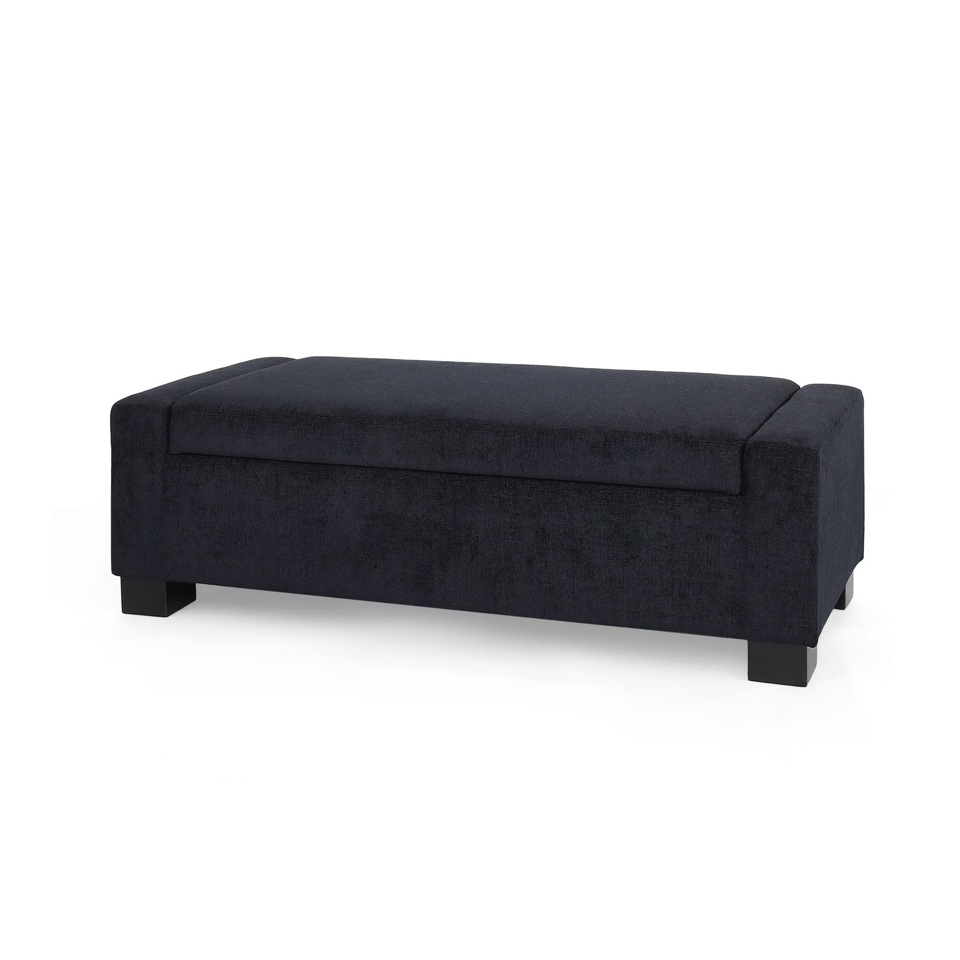 Textured Fabric Ottoman Bench With Hinged Lid - Best Buy Furniture