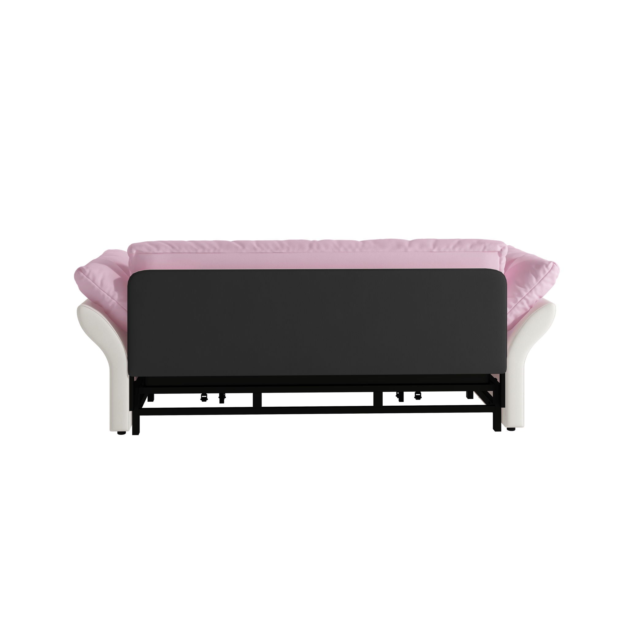 Queen Pull Out, 3 In 1 Convertible Sleeper Tufted Sofa & 2 Soft Pillows