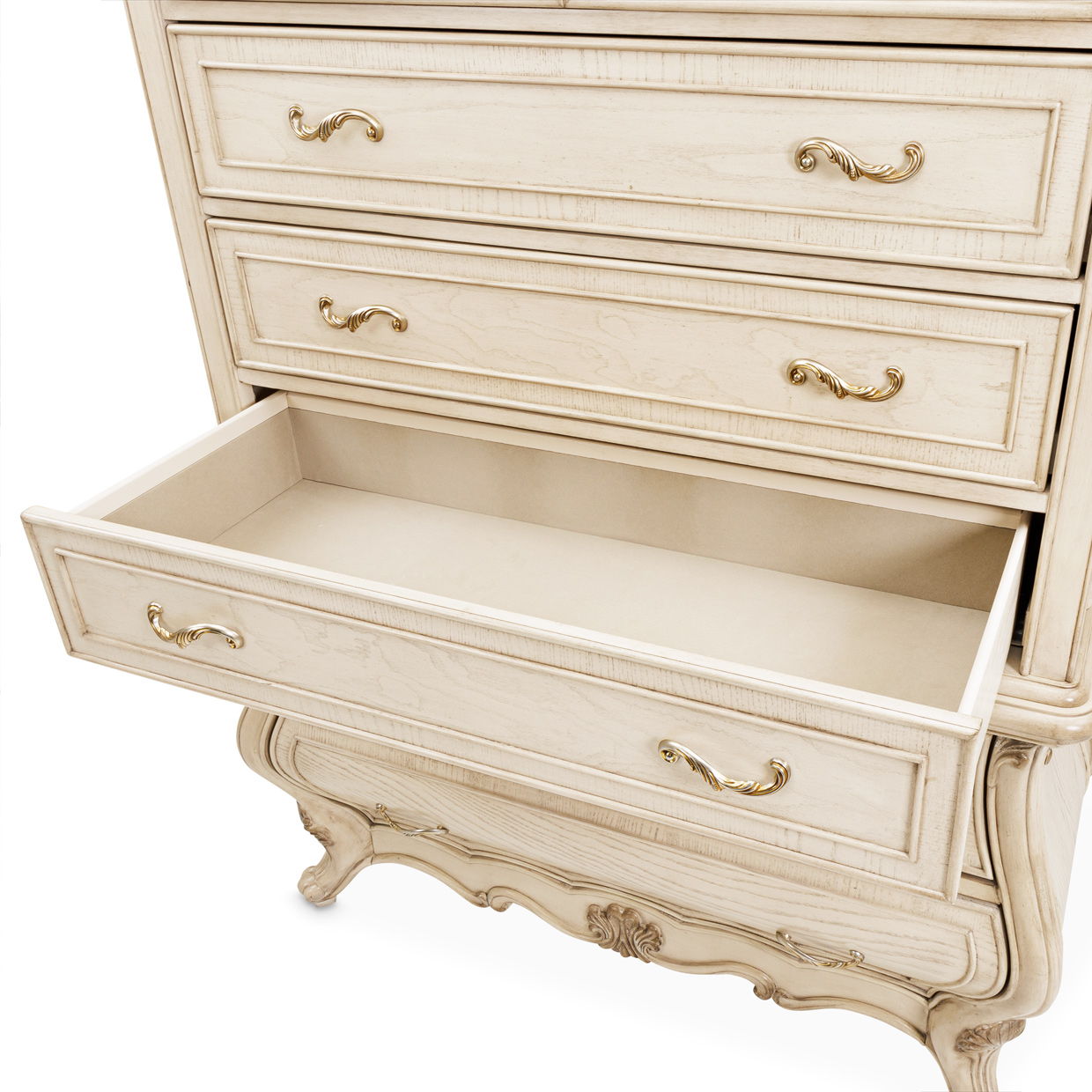 Platine de Royale - 6-Drawer Chest - Champagne - Best Buy Furniture