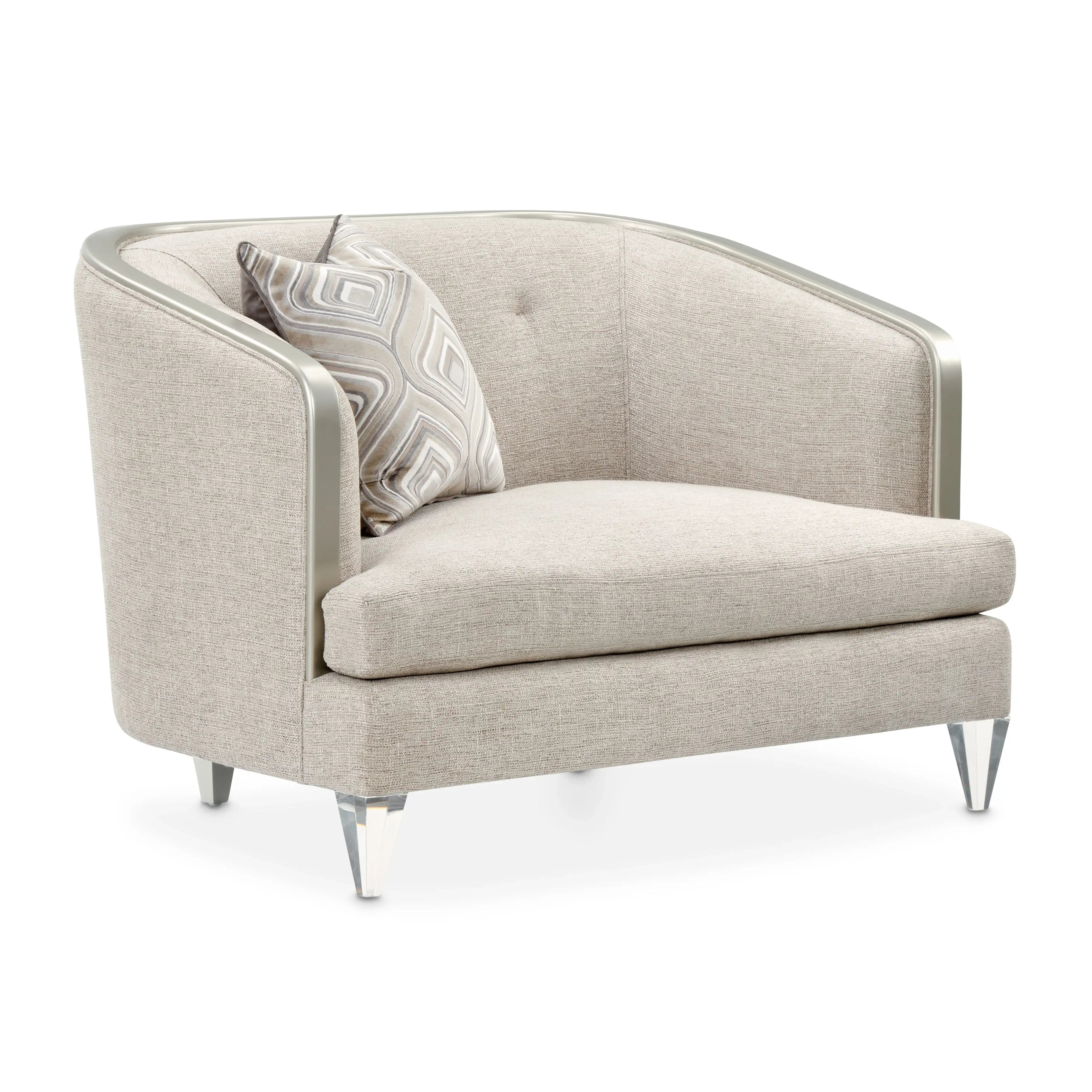 Camden Court - Chair And Half - Flax/Platinum