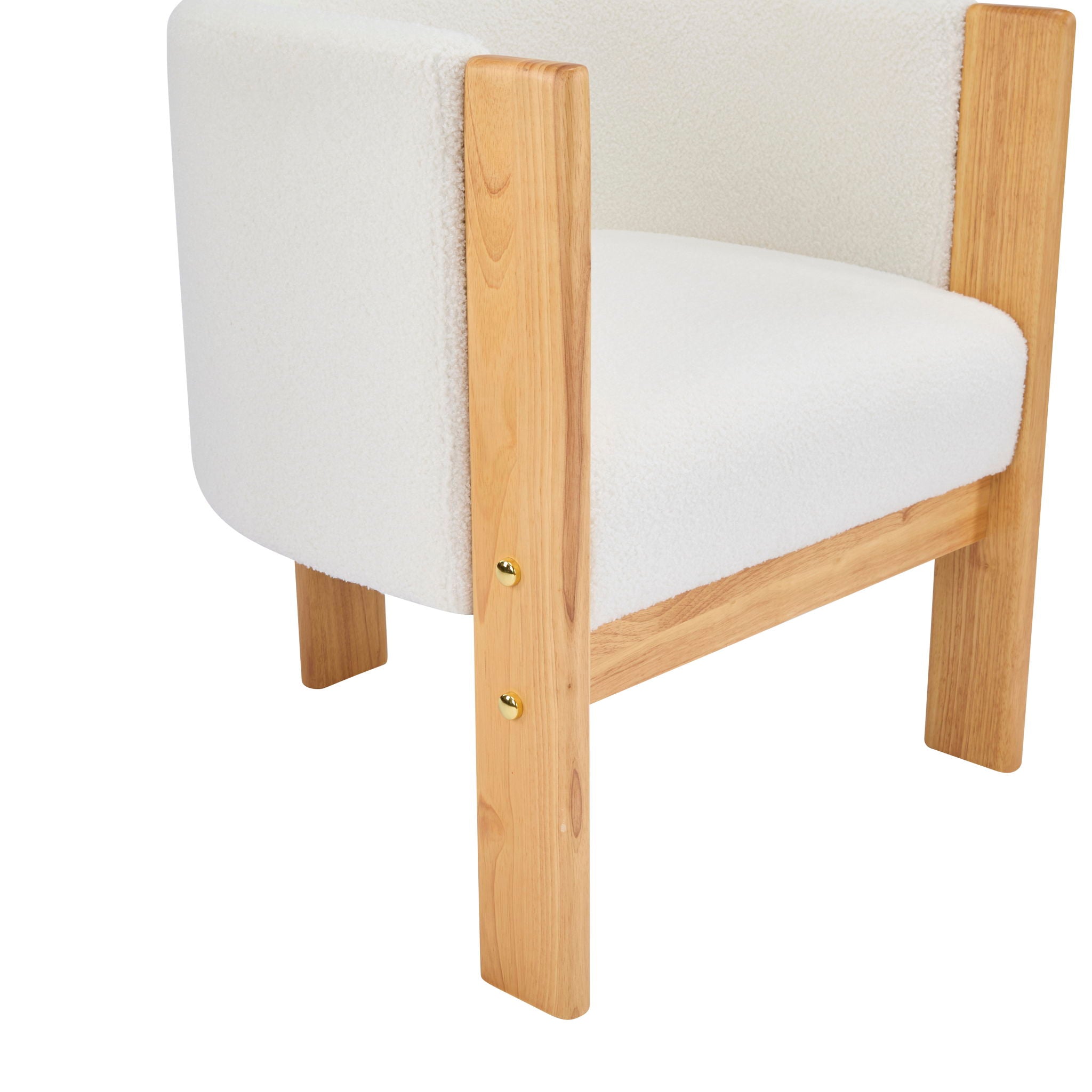 Upholstered Dining Chairs (Set of 2) - Natural / White