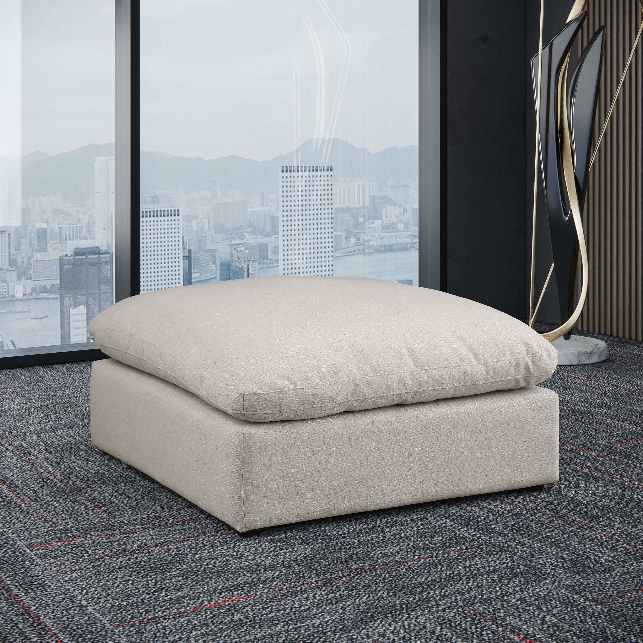 Comfy - Linen Ottoman